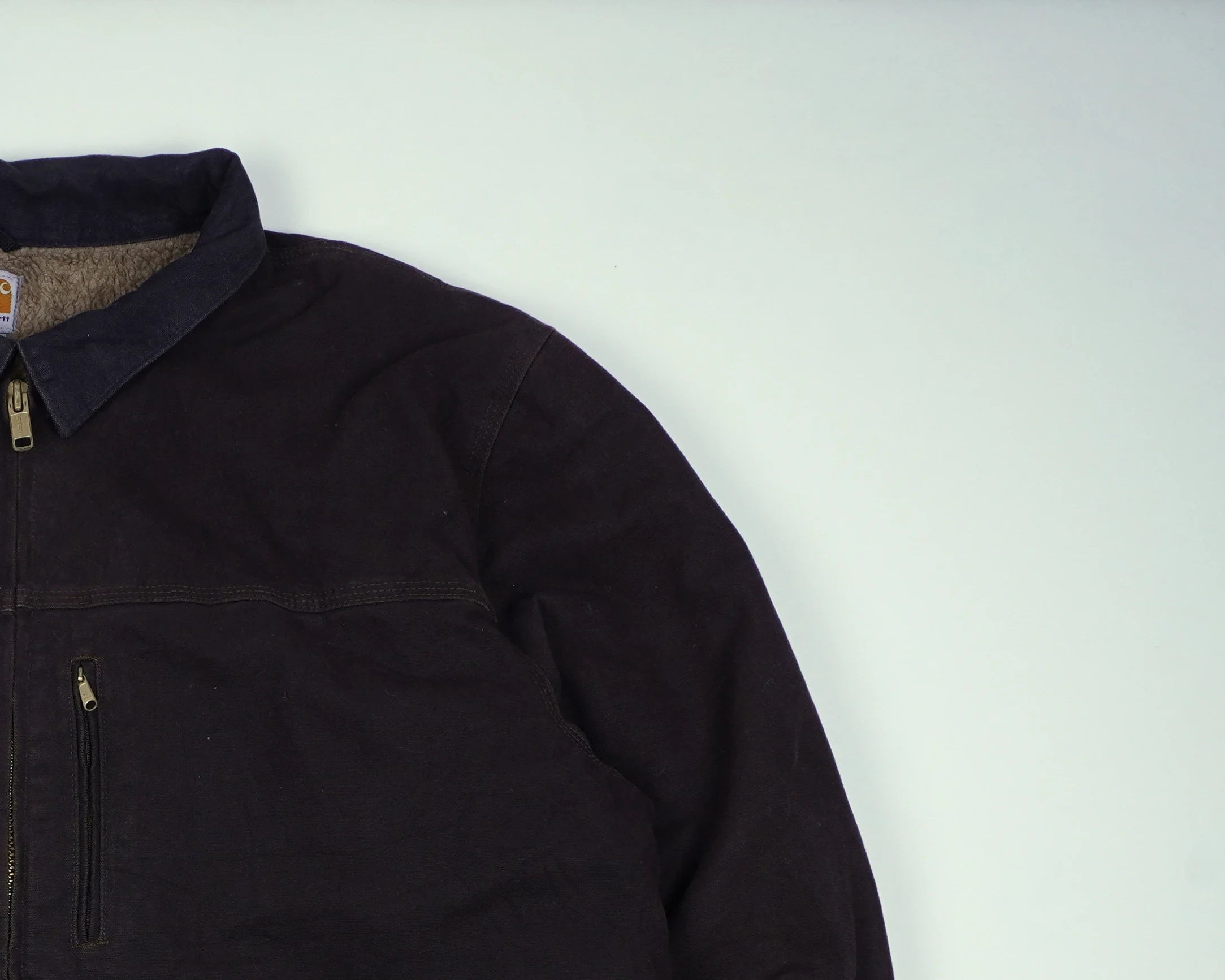 Carhartt Brown Chore Coat XXL Canvas, Fleece