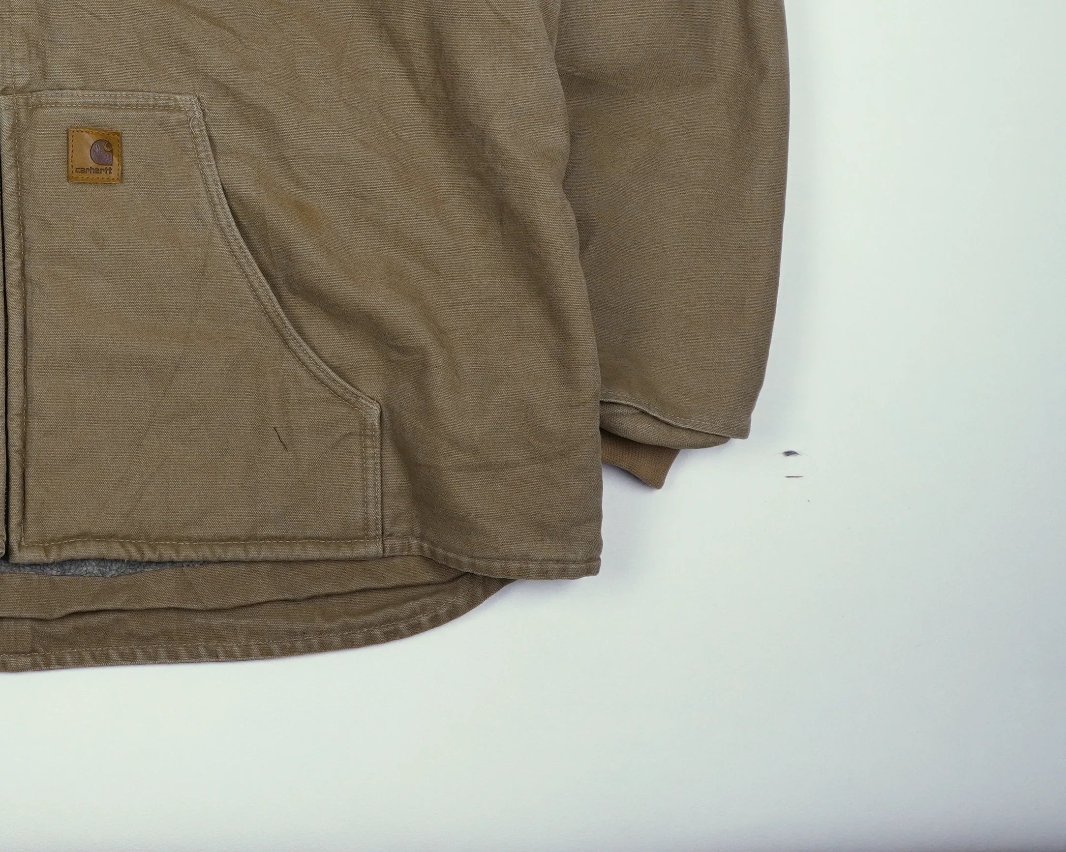 Carhartt Brown Muskegon Jacket XL Cotton, Fleece