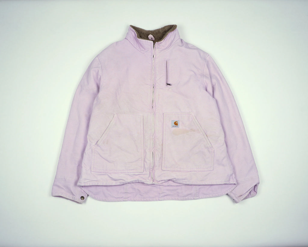 Carhartt Pink Muskegon Jacket S Canvas, Sherpa