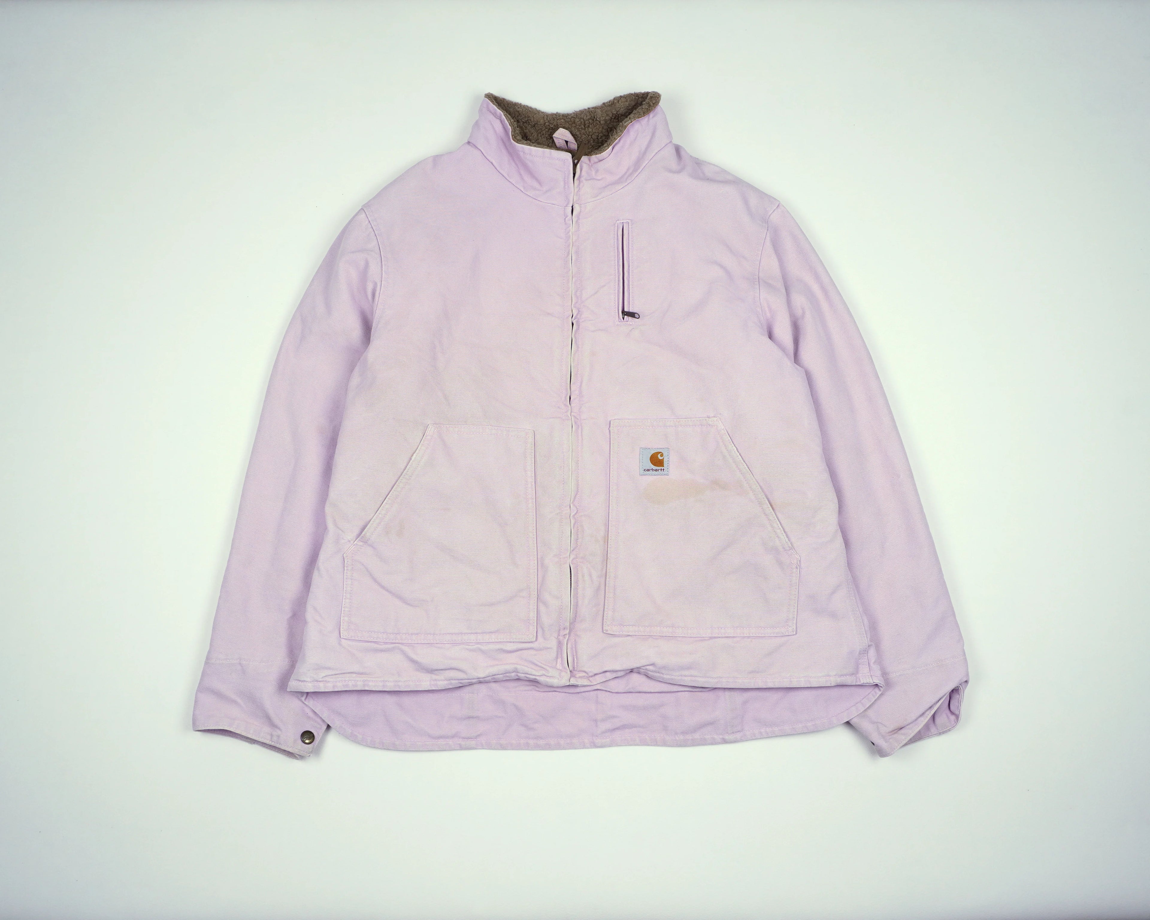 Carhartt Pink Muskegon Jacket S Canvas, Sherpa