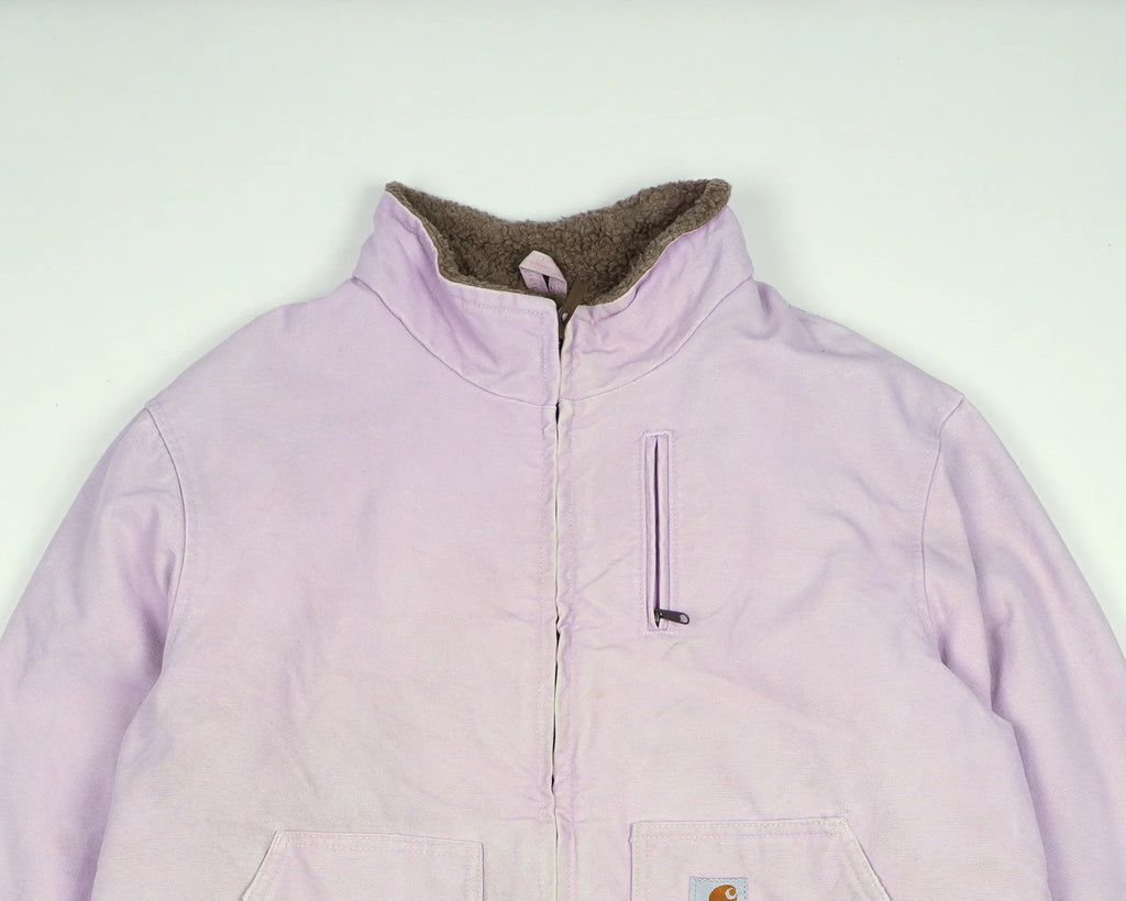Carhartt Pink Muskegon Jacket S Canvas, Sherpa