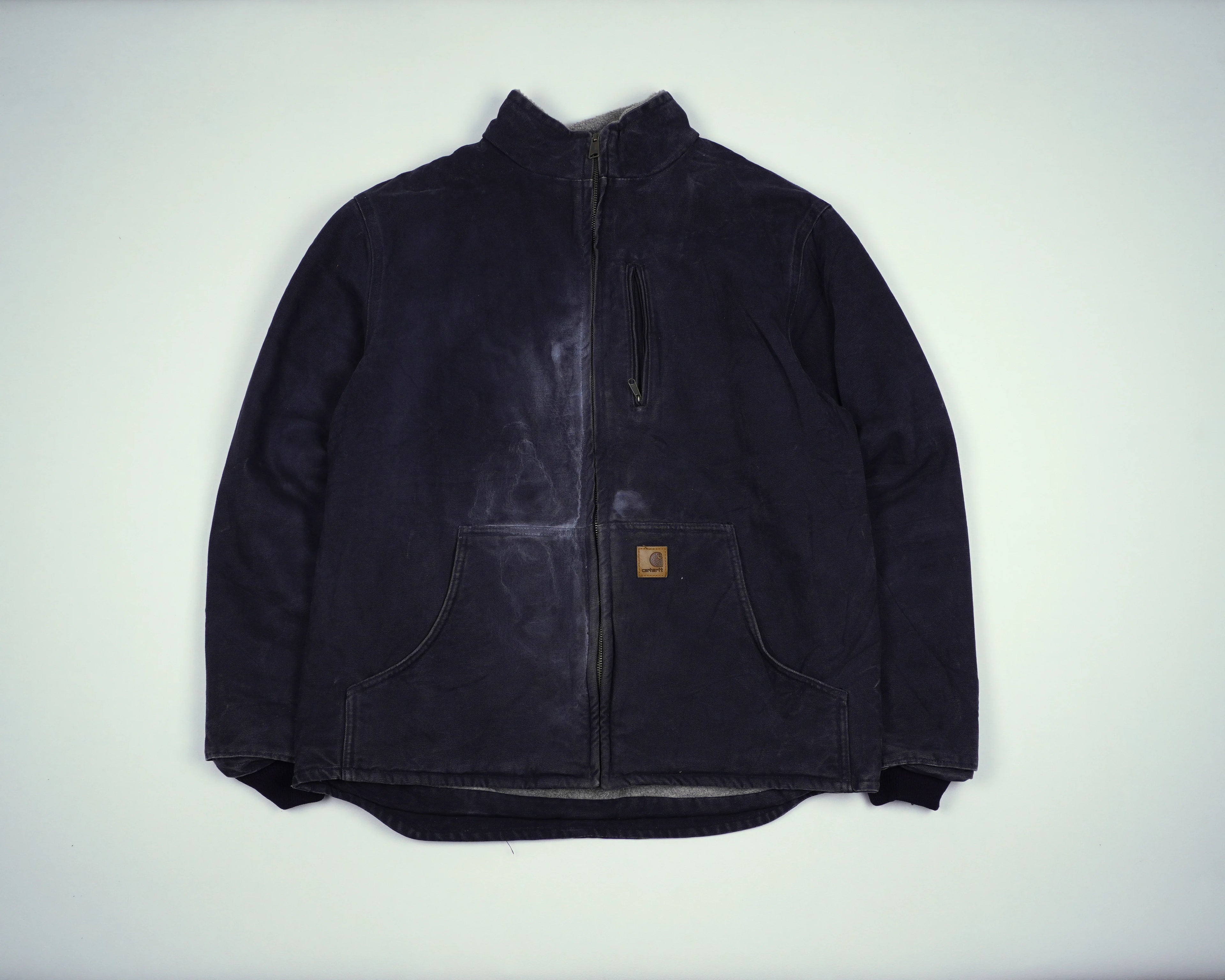 Carhartt Black Muskegon Jacket L Cotton, Fleece
