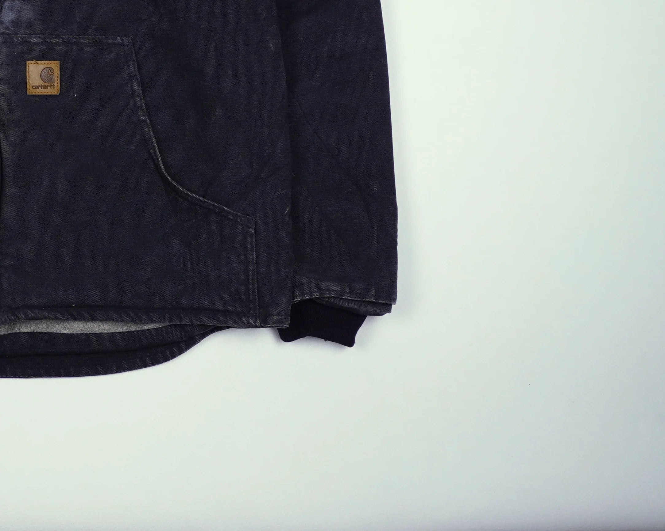 Carhartt Black Muskegon Jacket L Cotton, Fleece