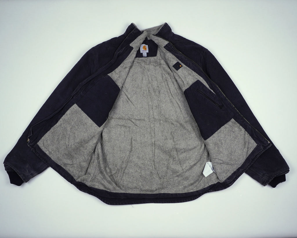 Carhartt Black Muskegon Jacket L Cotton, Fleece