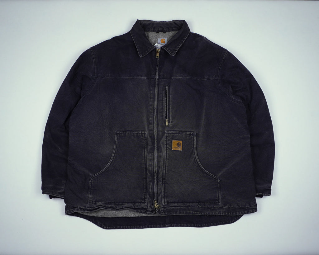 Carhartt Black Ridge Coat XL Canvas, Flannel