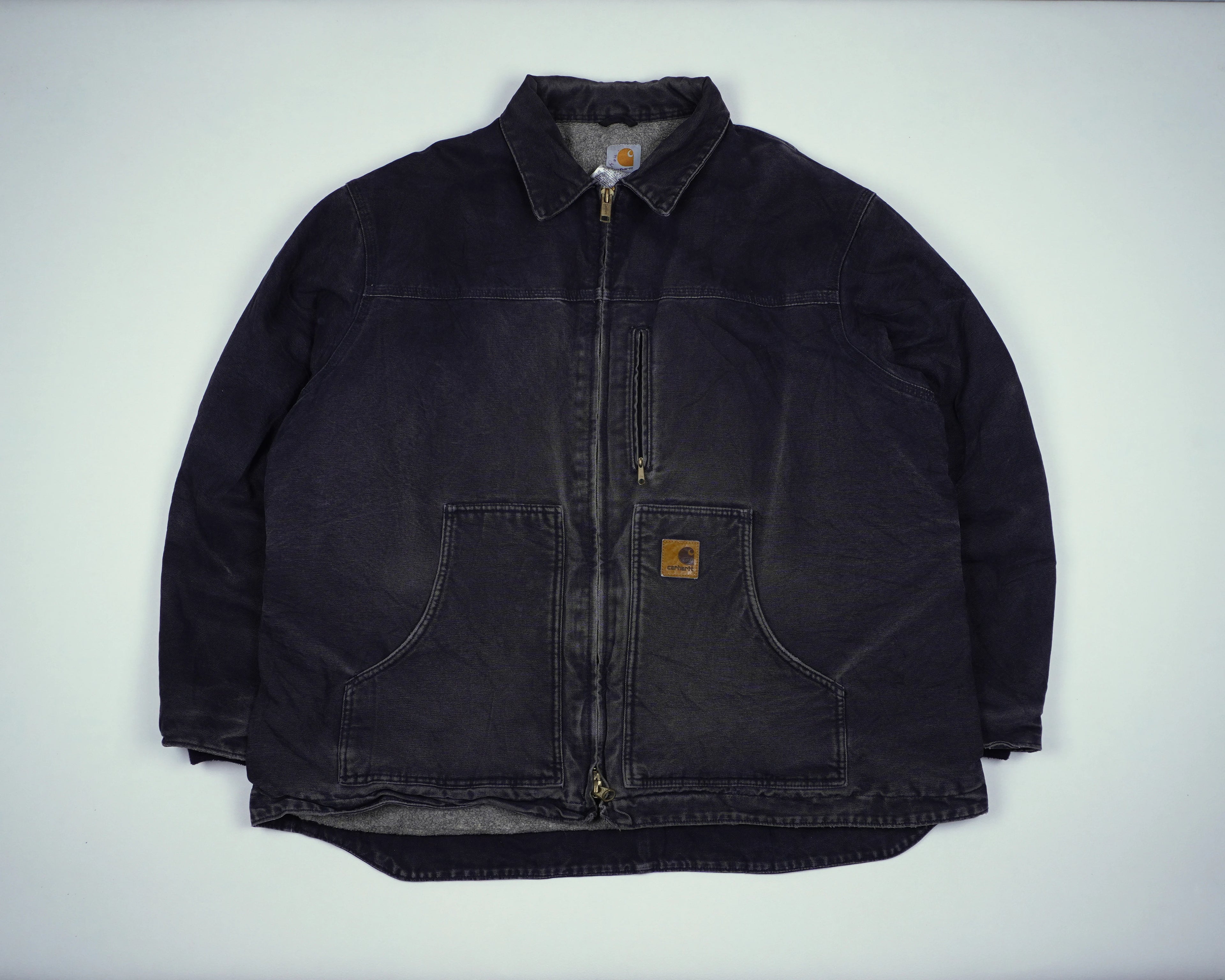 Carhartt Black Ridge Coat XL Canvas, Flannel