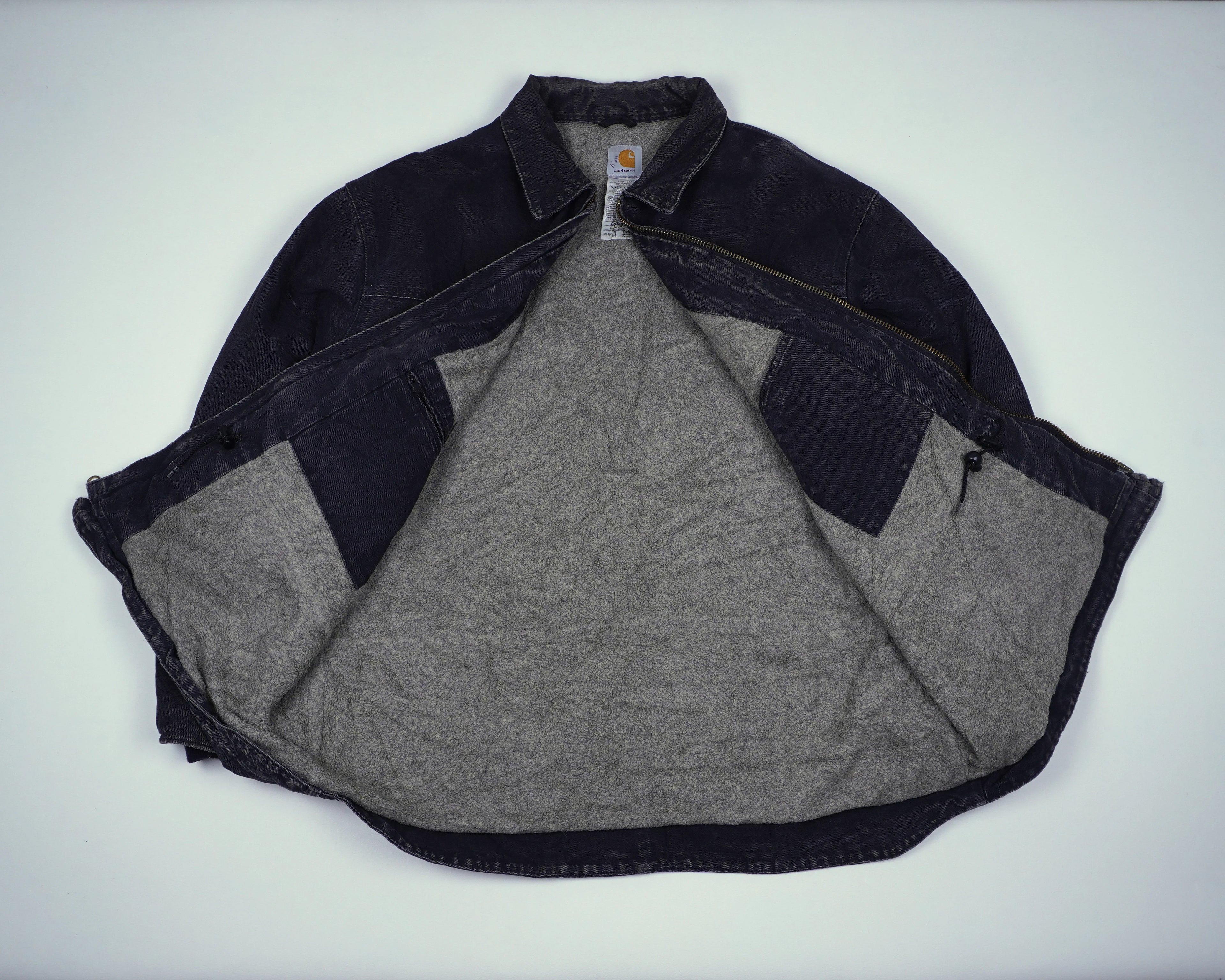 Carhartt Black Ridge Coat XL Canvas, Flannel