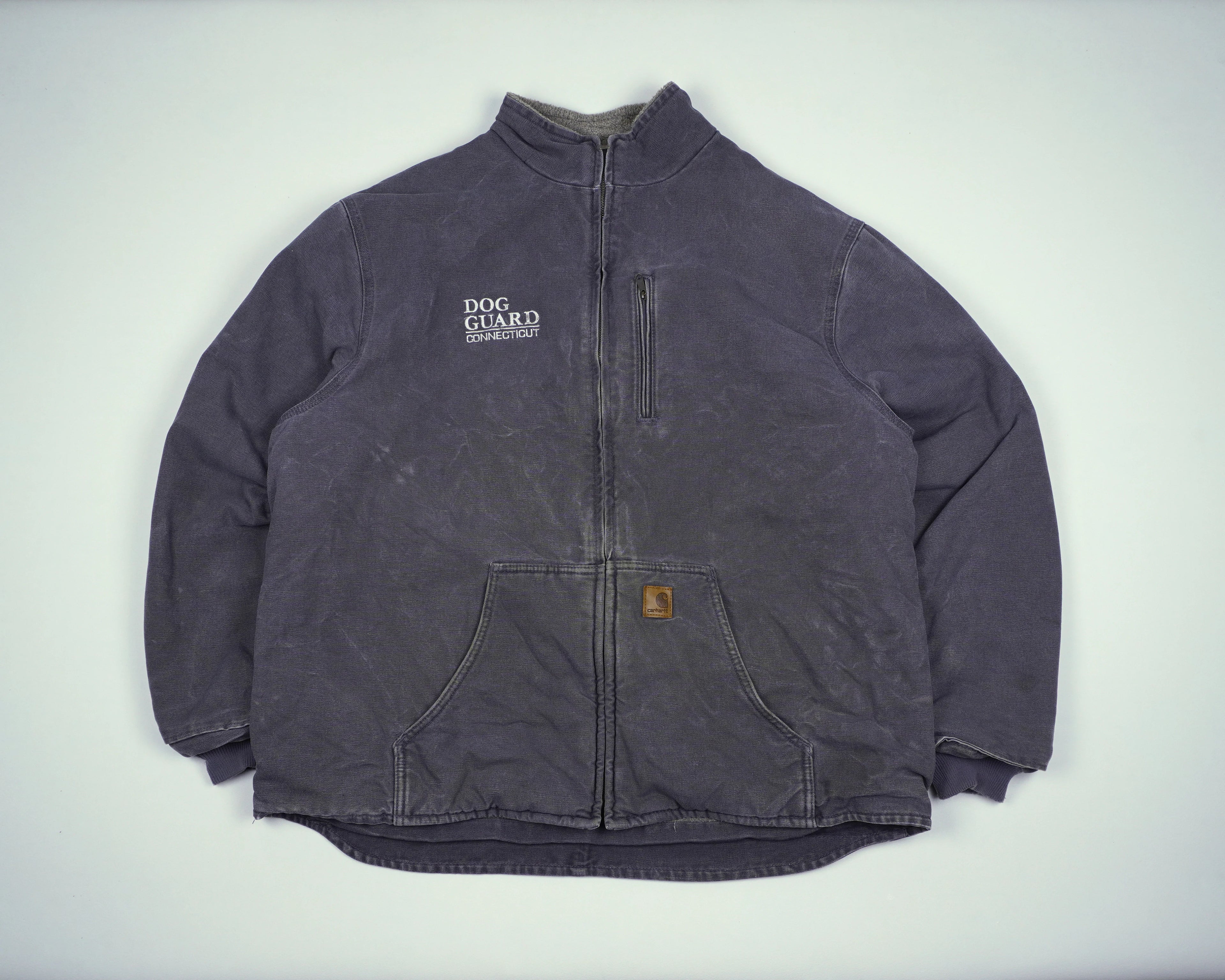 Carhartt Grey Muskegon Jacket XL Canvas, Fleece