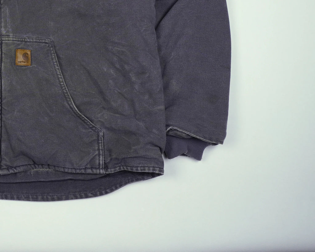 Carhartt Grey Muskegon Jacket XL Canvas, Fleece