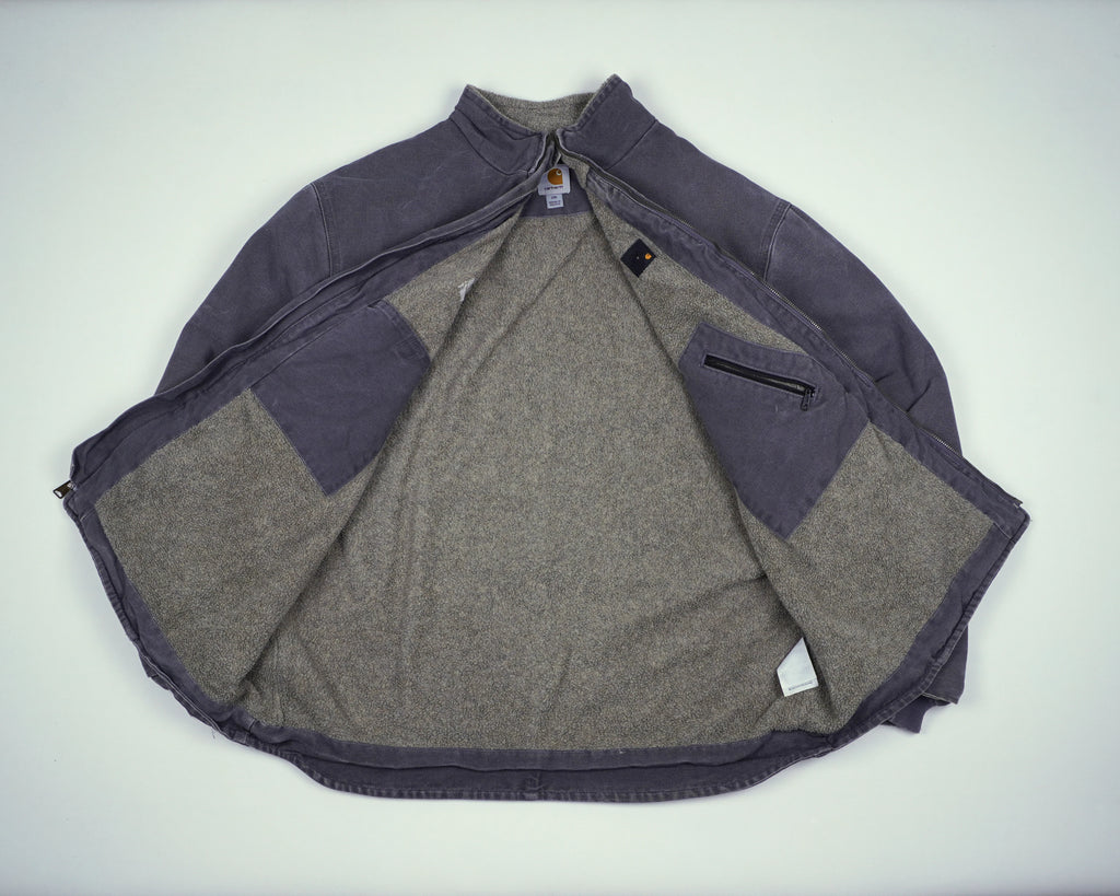 Carhartt Grey Muskegon Jacket XL Canvas, Fleece