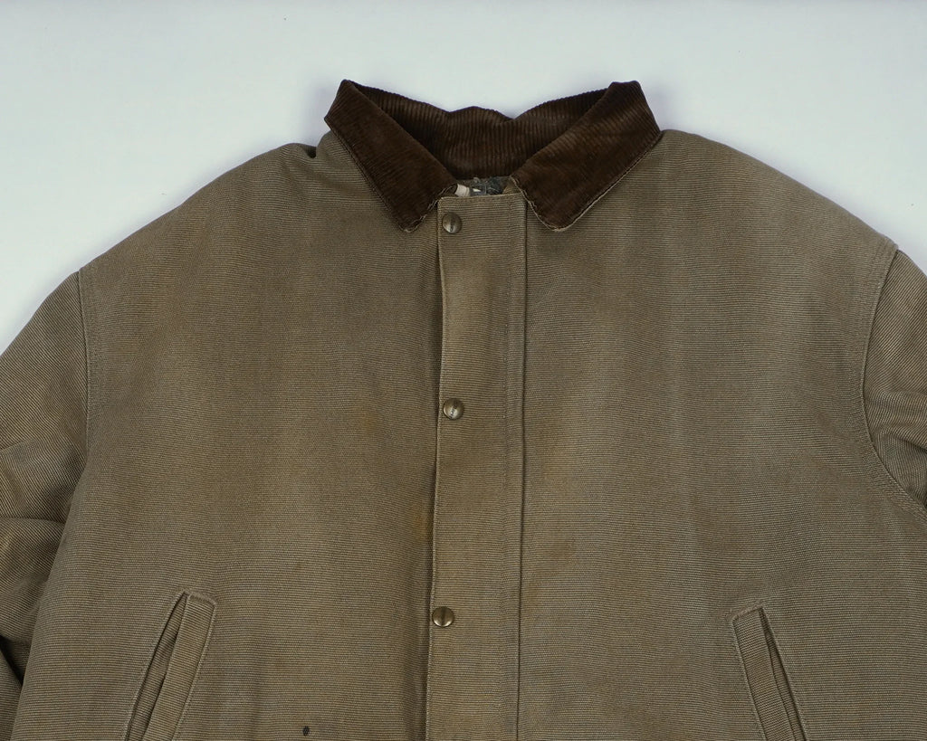 Carhartt Brown Duster Jacket XL Canvas, Cotton