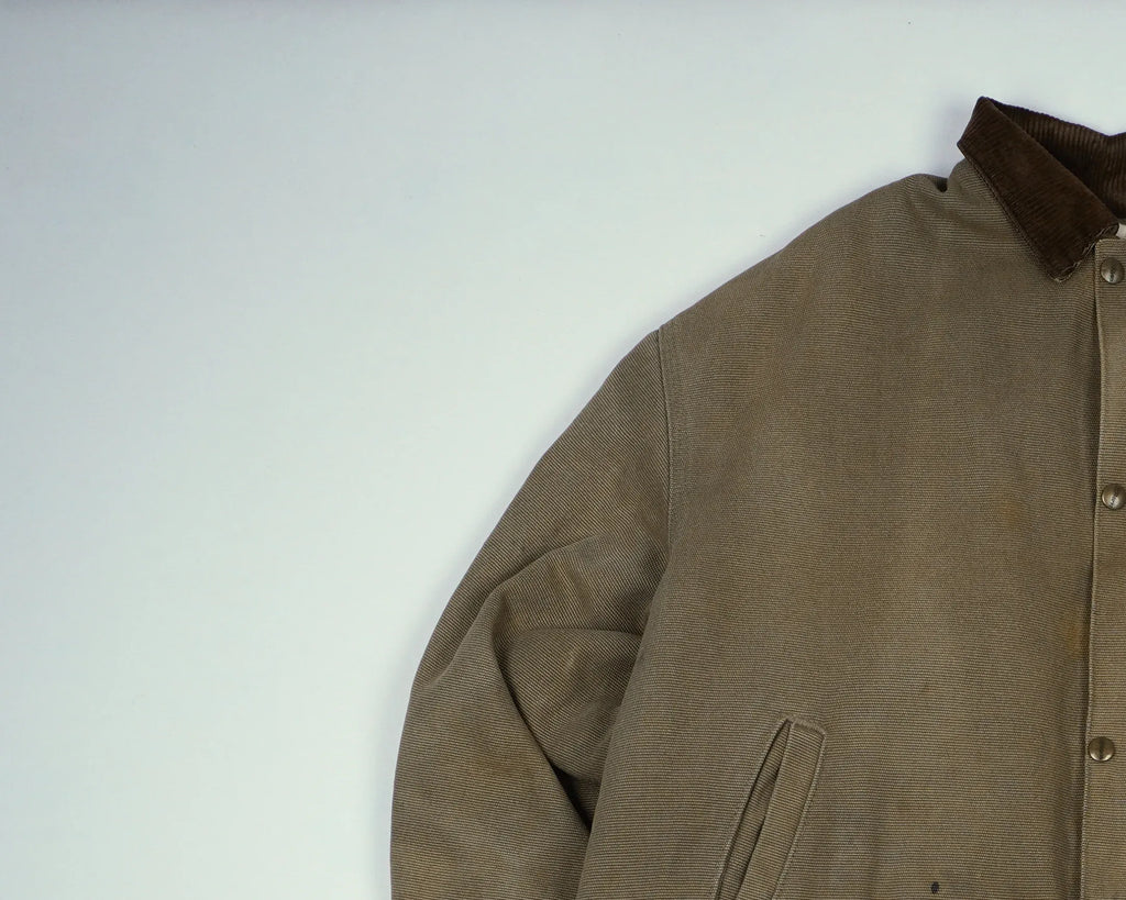 Carhartt Brown Duster Jacket XL Canvas, Cotton