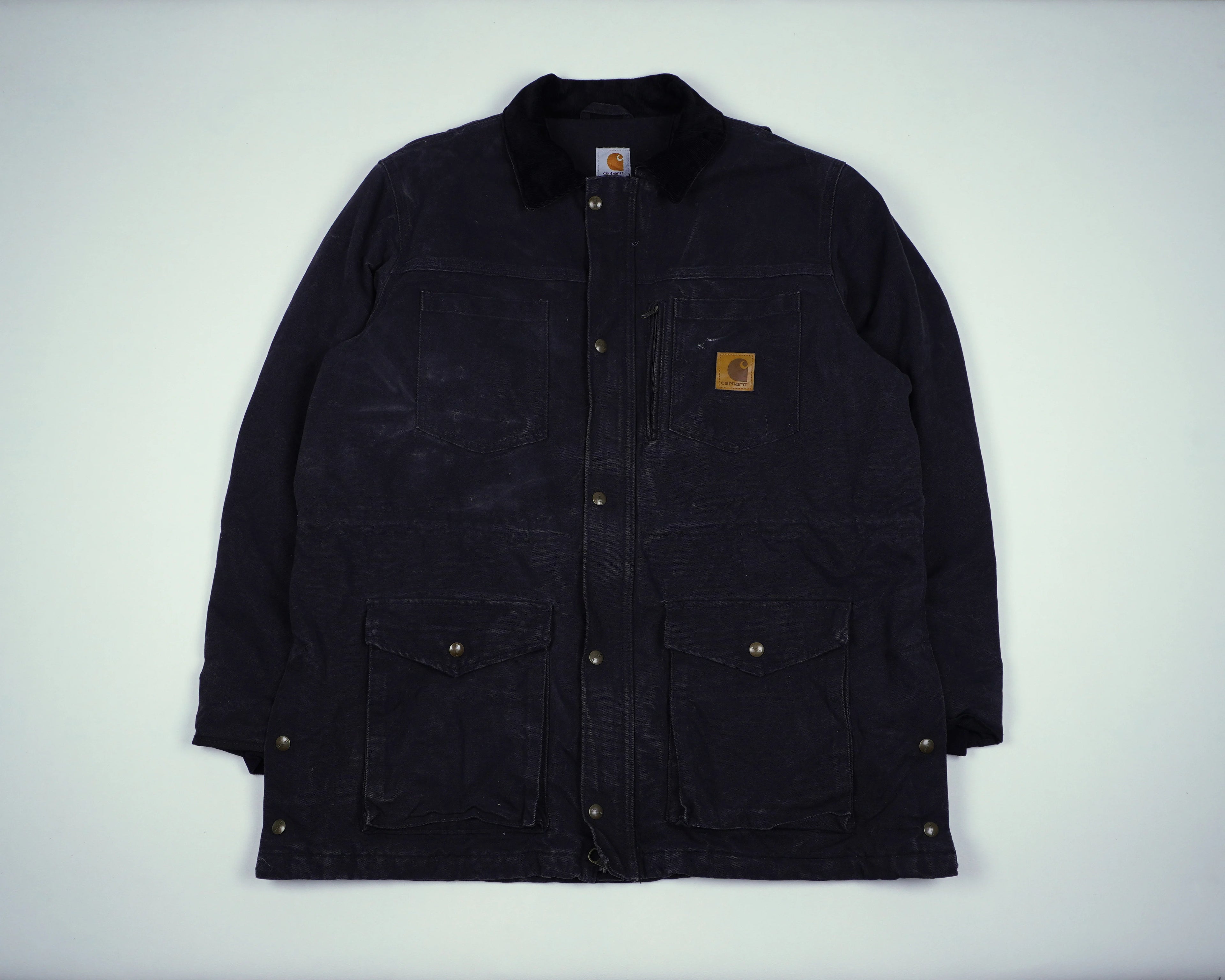 Carhartt Black Duster Jacket L Canvas