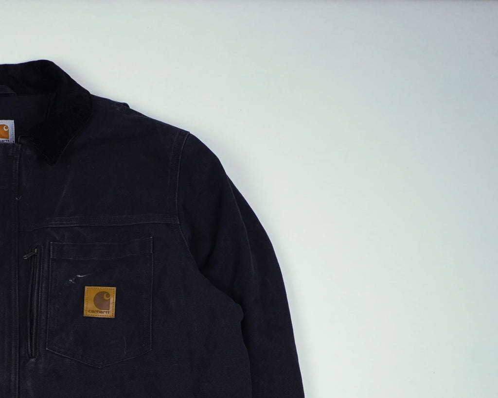 Carhartt Black Duster Jacket L Canvas