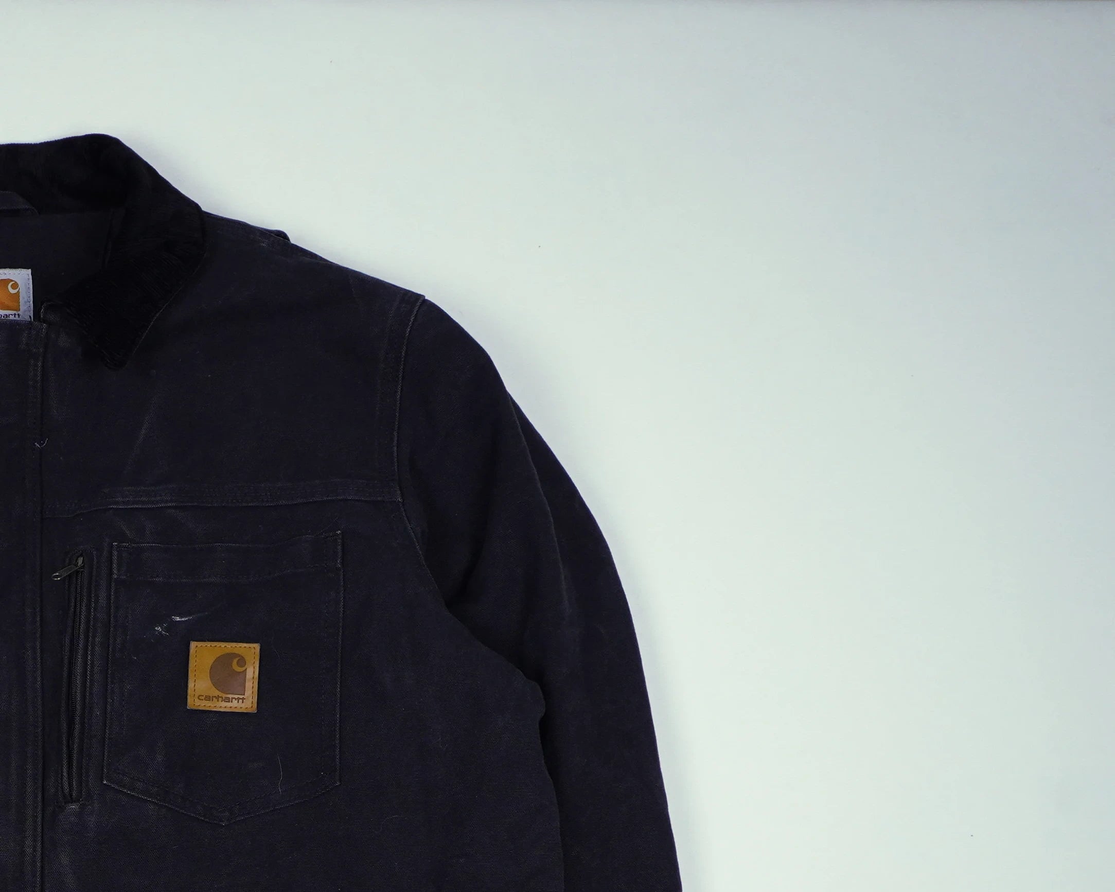 Carhartt Black Duster Jacket L Canvas