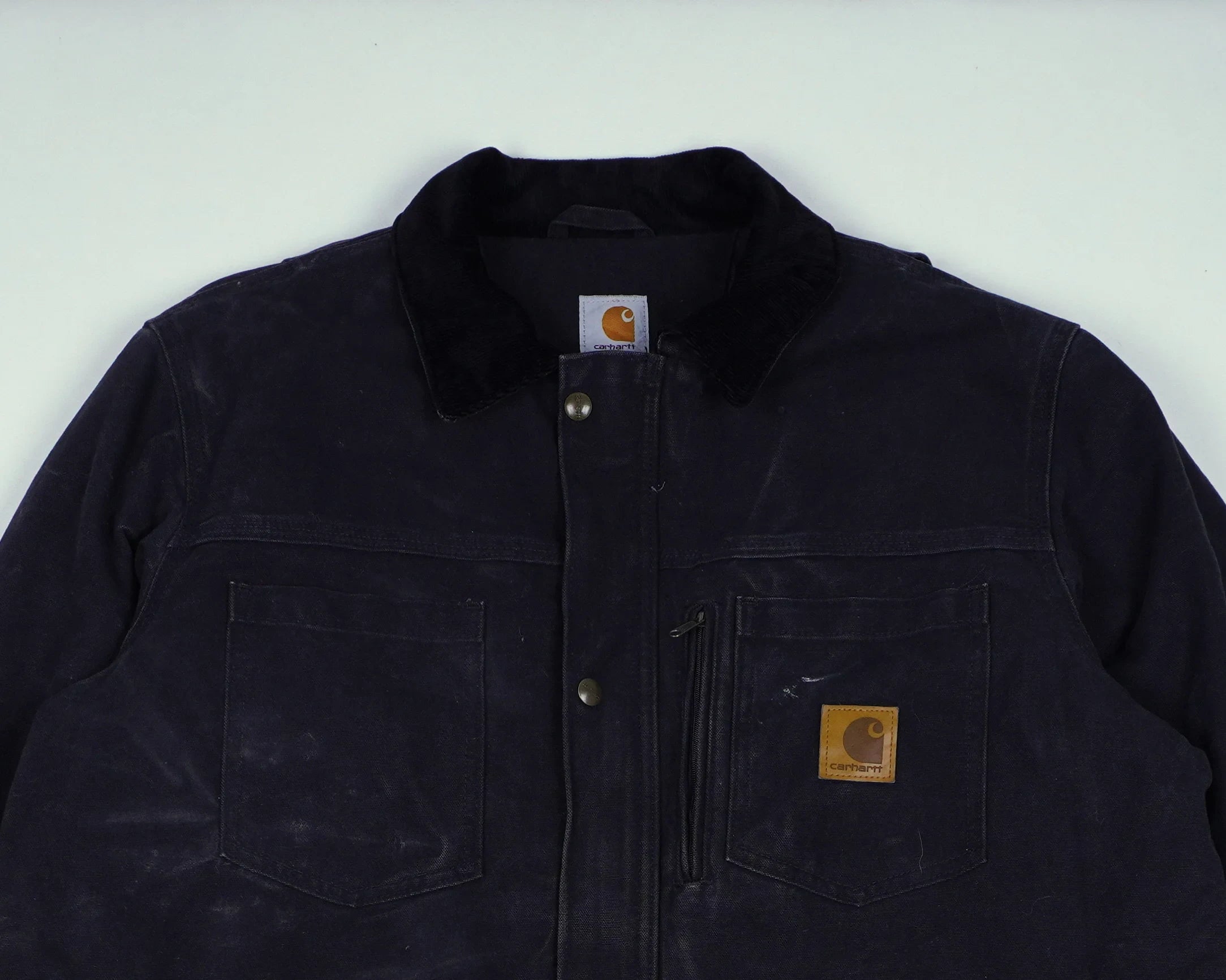 Carhartt Black Duster Jacket L Canvas