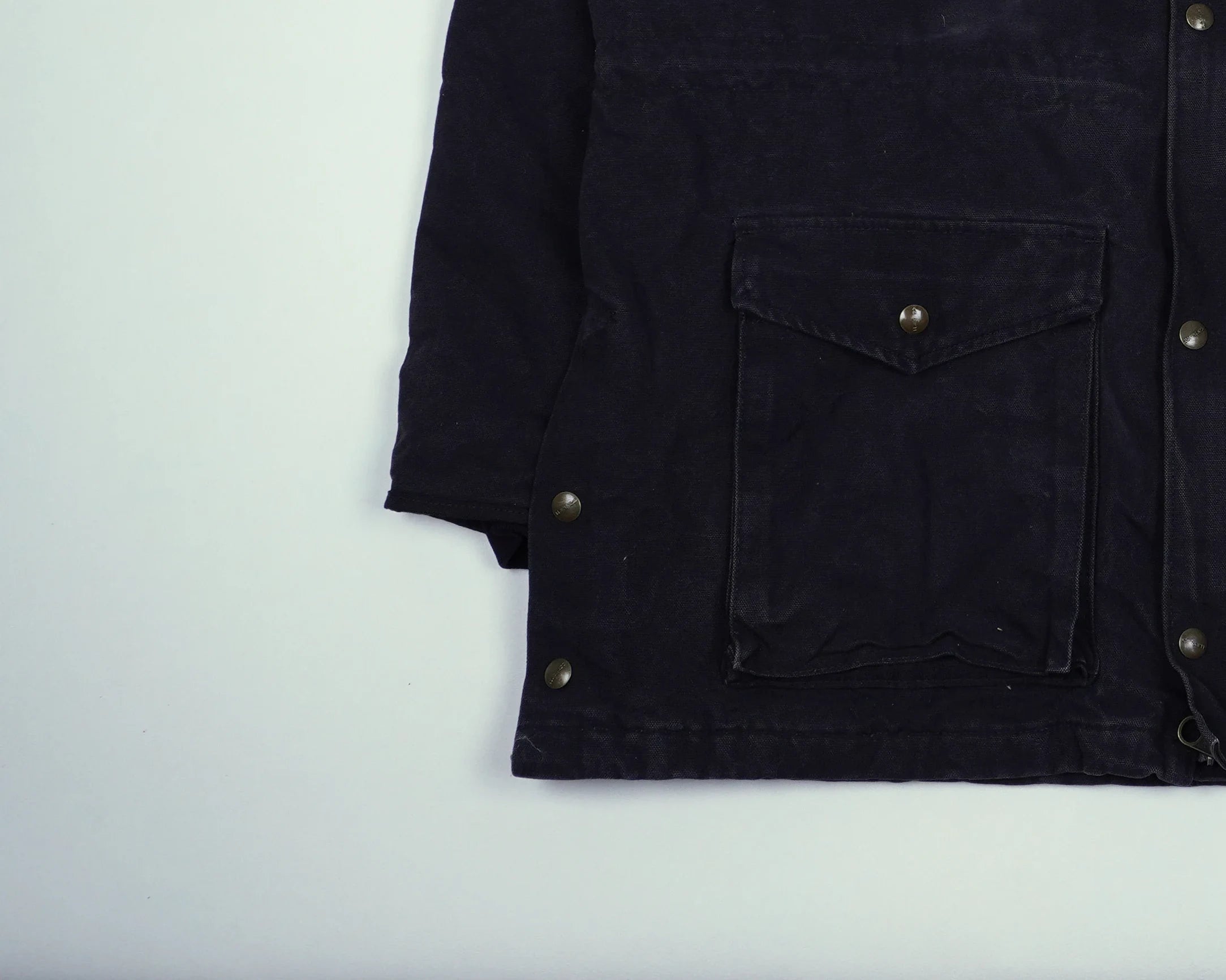 Carhartt Black Duster Jacket L Canvas