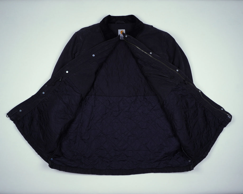 Carhartt Black Duster Jacket L Canvas