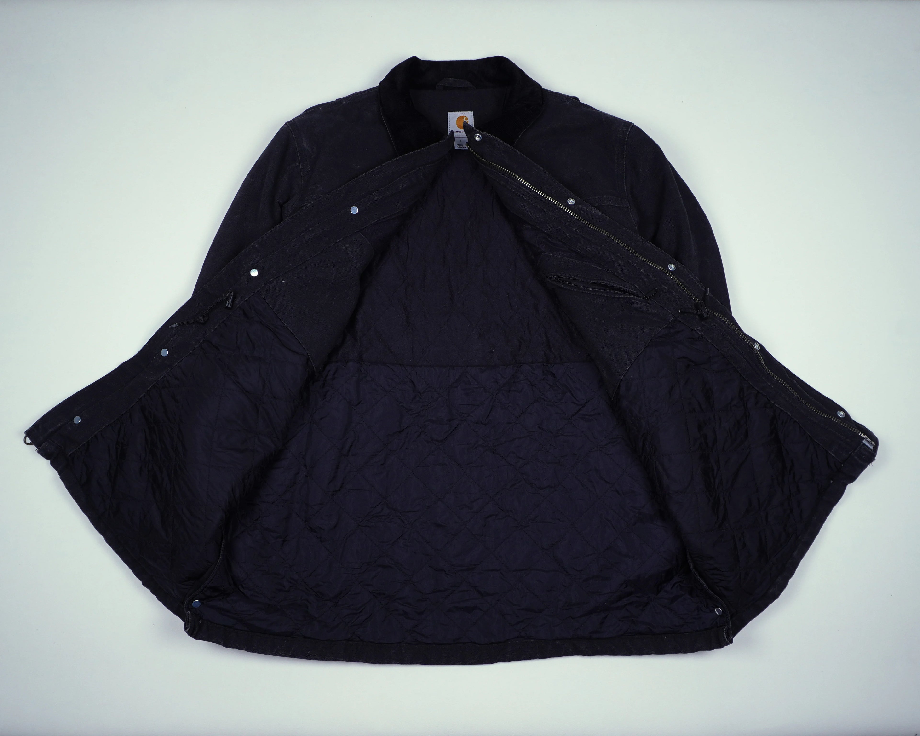 Carhartt Black Duster Jacket L Canvas