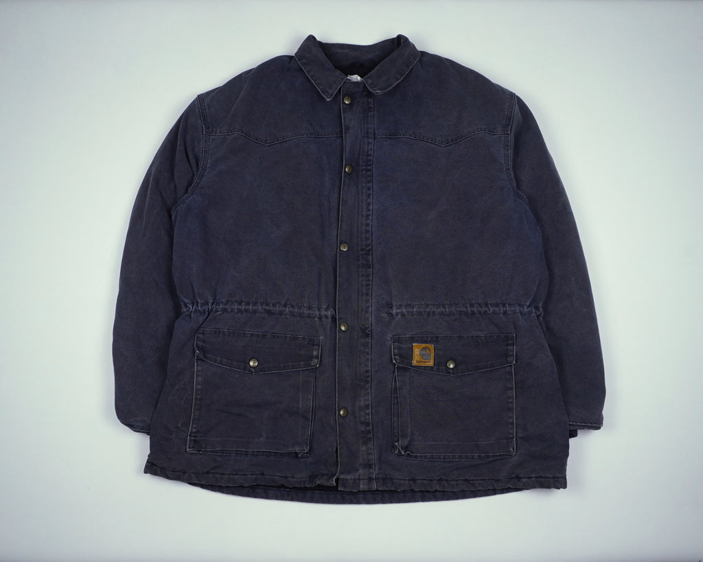 Carhartt Navy Duster Jacket XXL Cotton