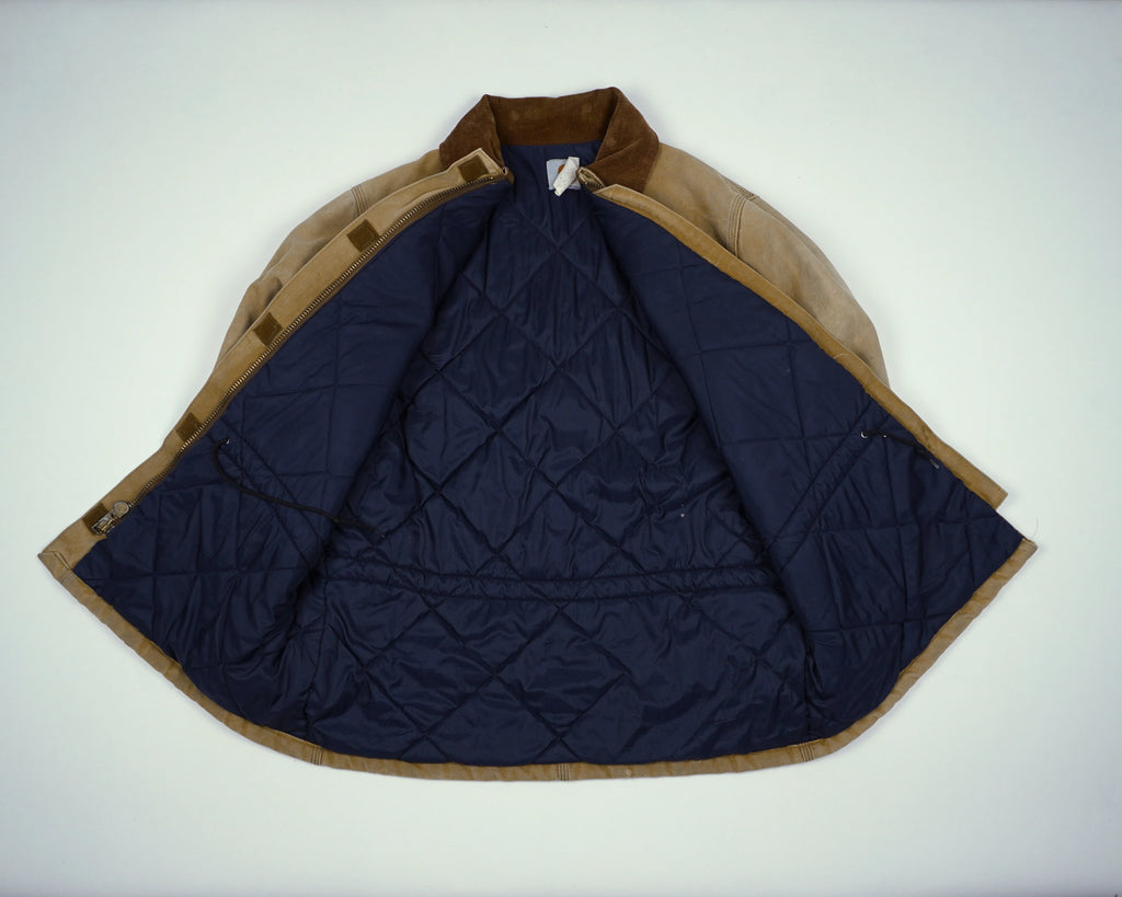 Carhartt Beige Berwick Jacket L Canvas, Faux fur, Polyester