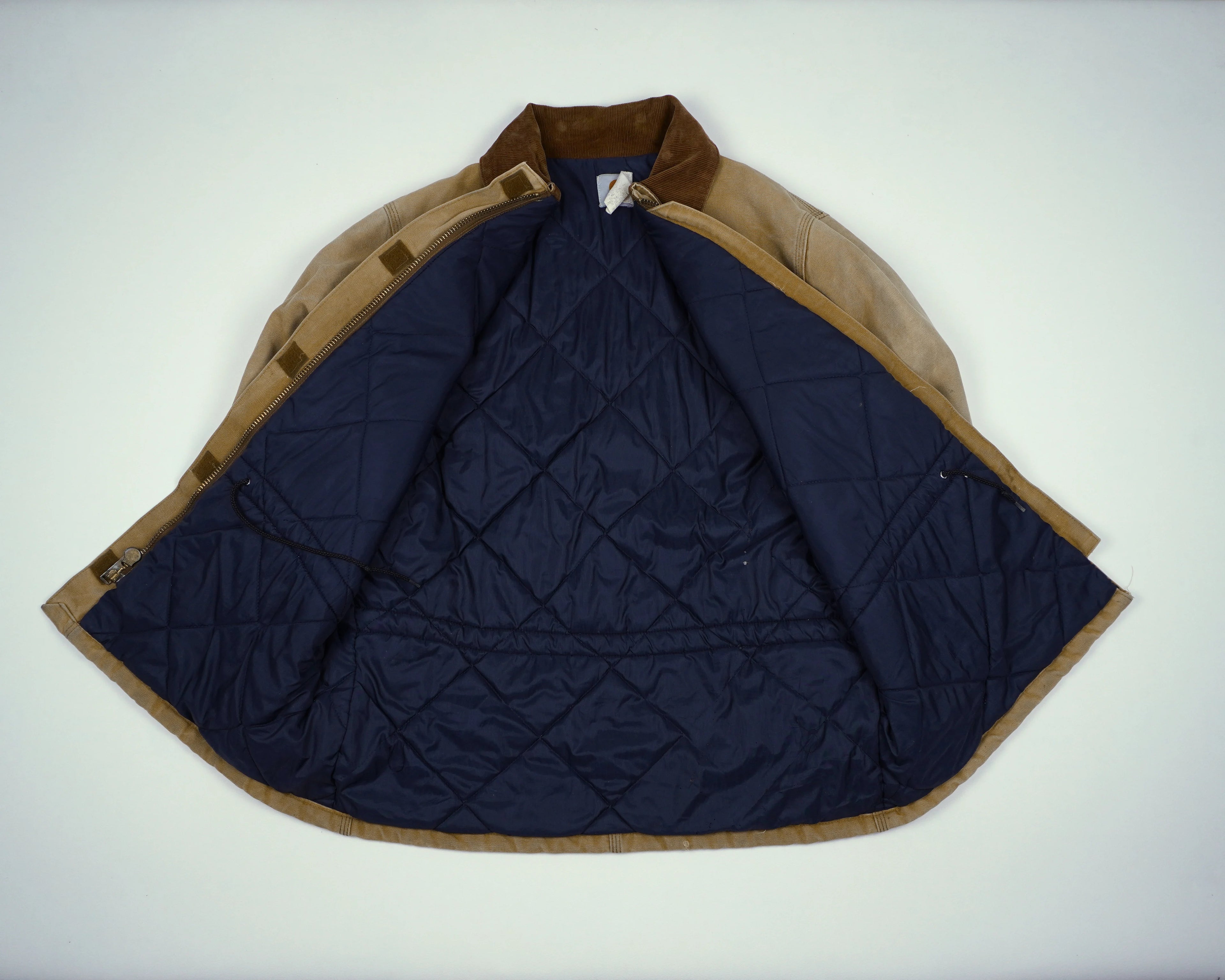 Carhartt Beige Berwick Jacket L Canvas, Faux fur, Polyester