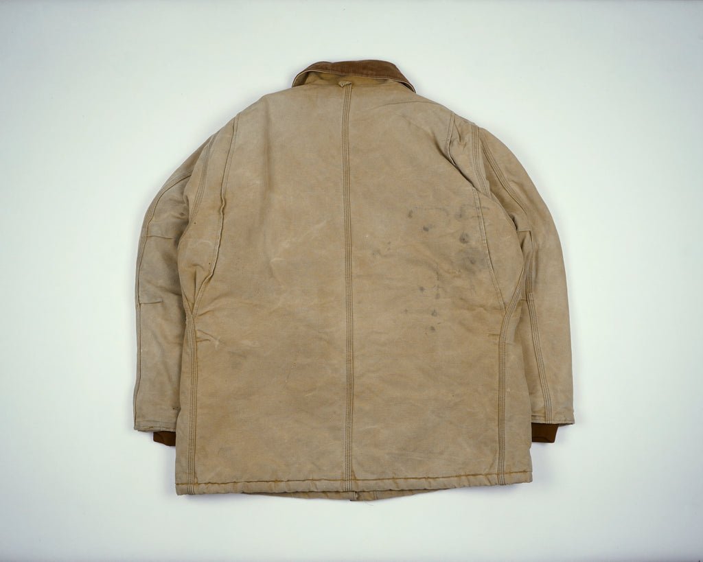 Carhartt Beige Berwick Jacket L Canvas, Faux fur, Polyester