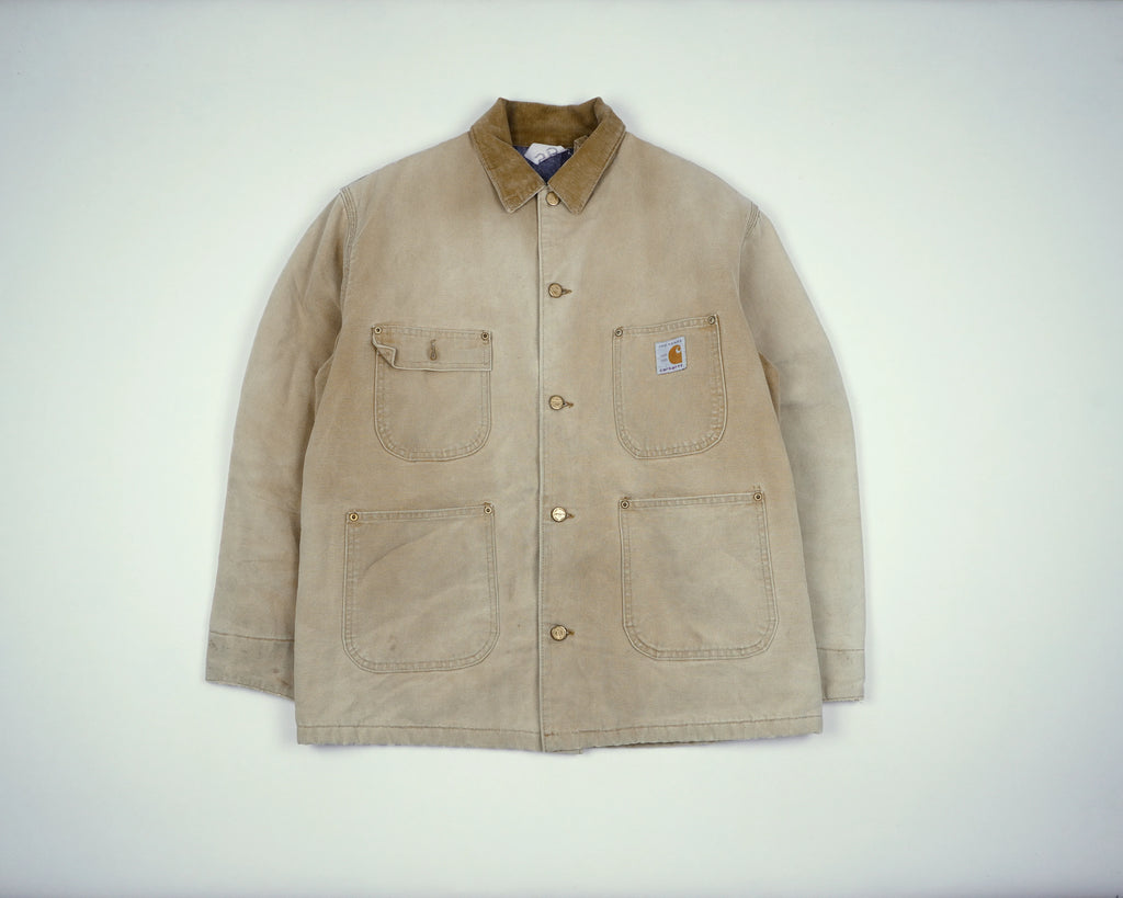 Carhartt Beige Chore Coat M Cotton