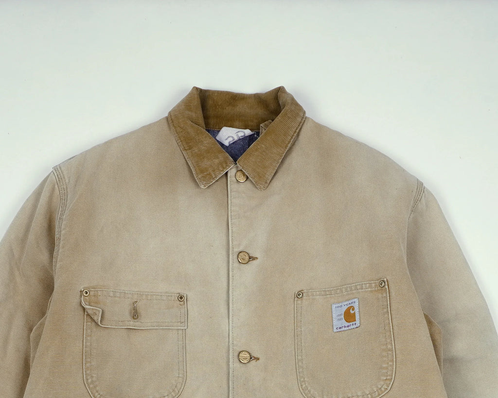 Carhartt Beige Chore Coat M Cotton