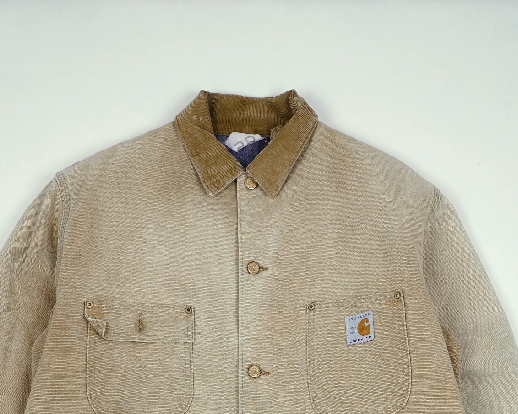Carhartt Beige Chore Coat M Cotton