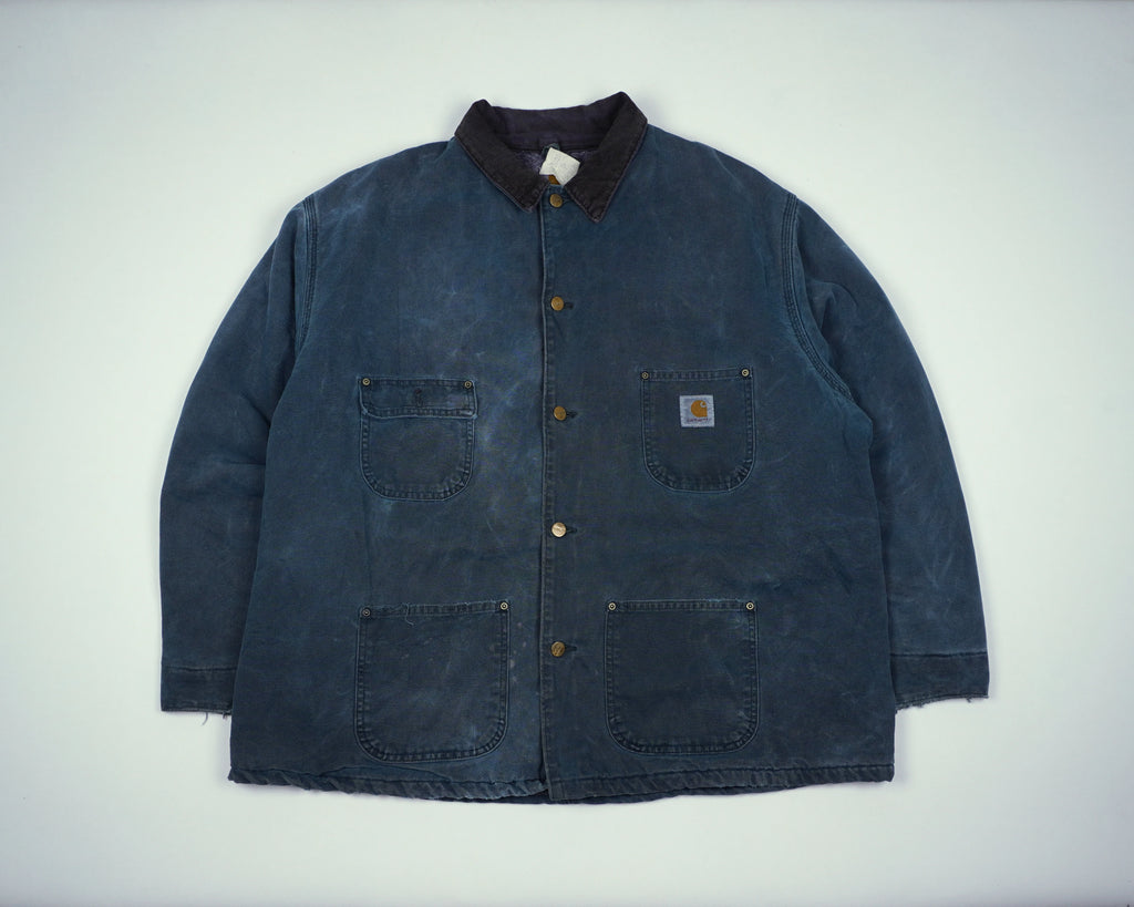 Carhartt Blue Chore Coat XL Canvas