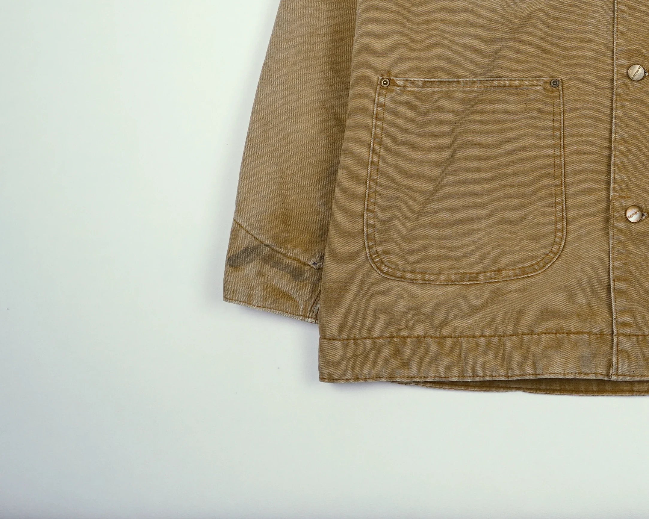 Carhartt Beige Chore Coat M Canvas