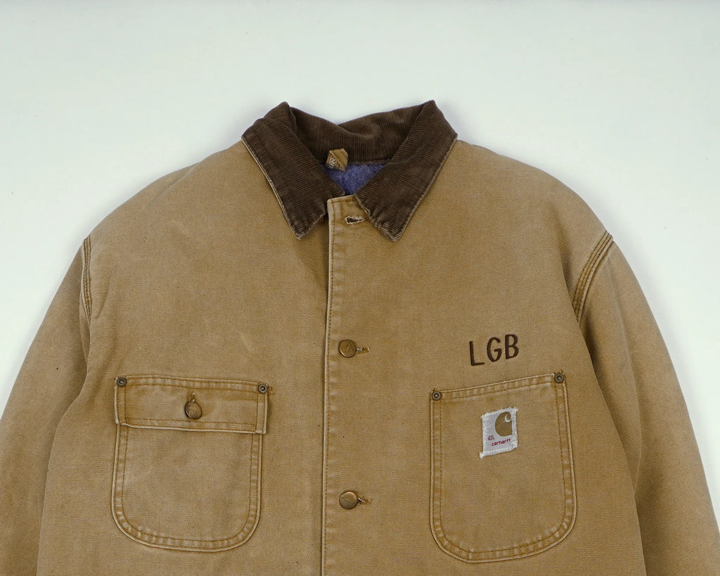 Carhartt Beige Chore Coat M Canvas