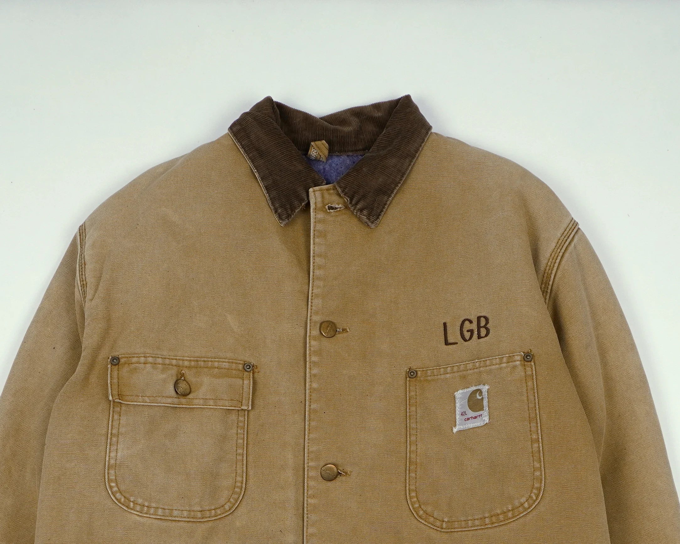 Carhartt Beige Chore Coat M Canvas