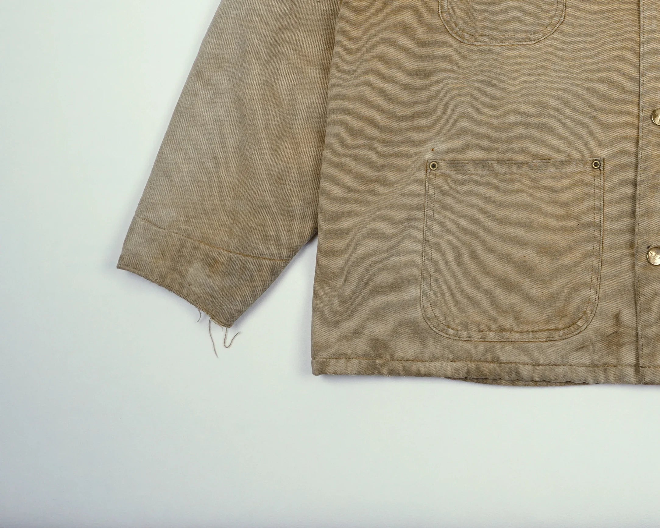 Carhartt Beige Chore Coat XL Canvas