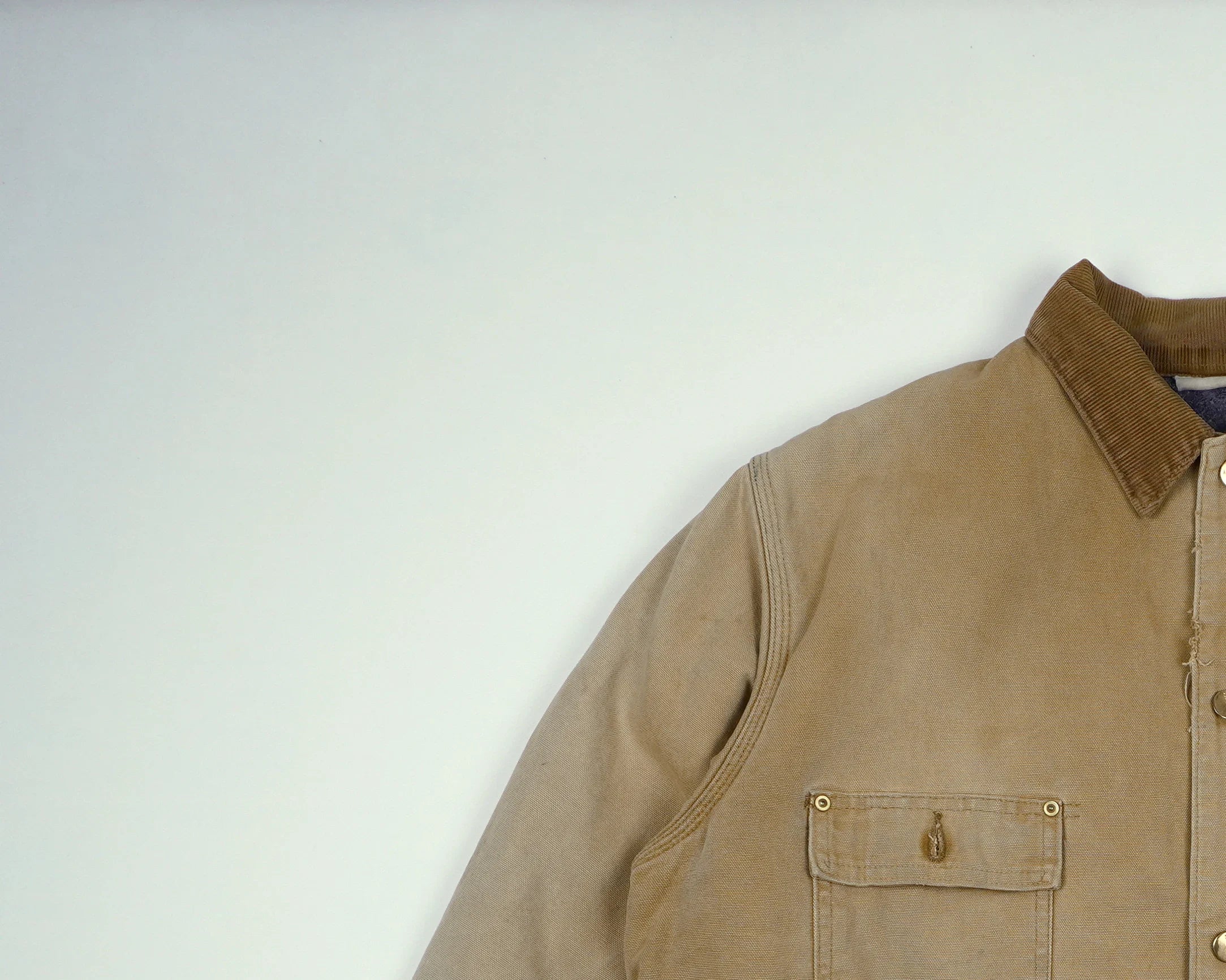 Carhartt Beige Chore Coat XL Canvas