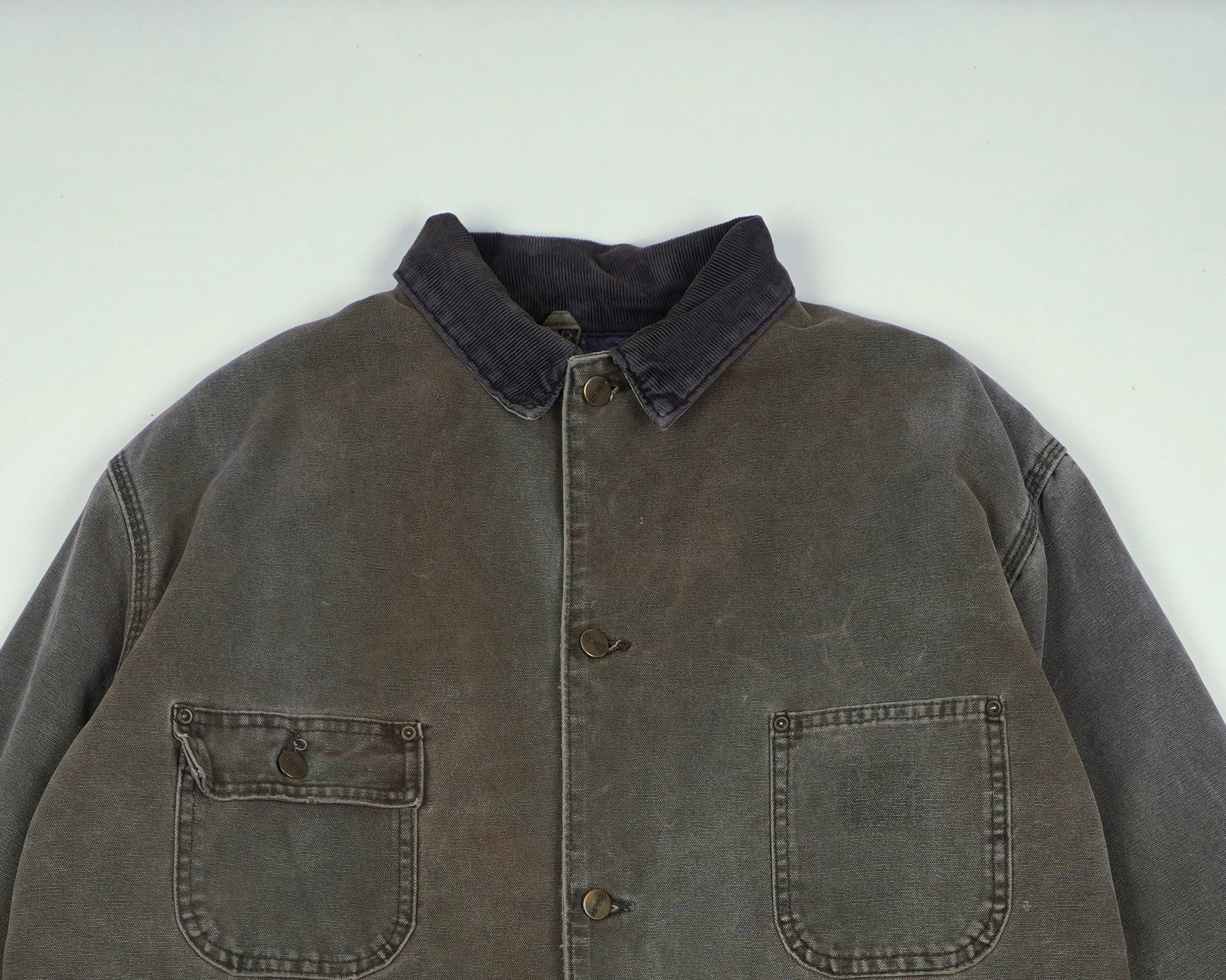 Grey Chore Coat XL Cotton, Corduroy