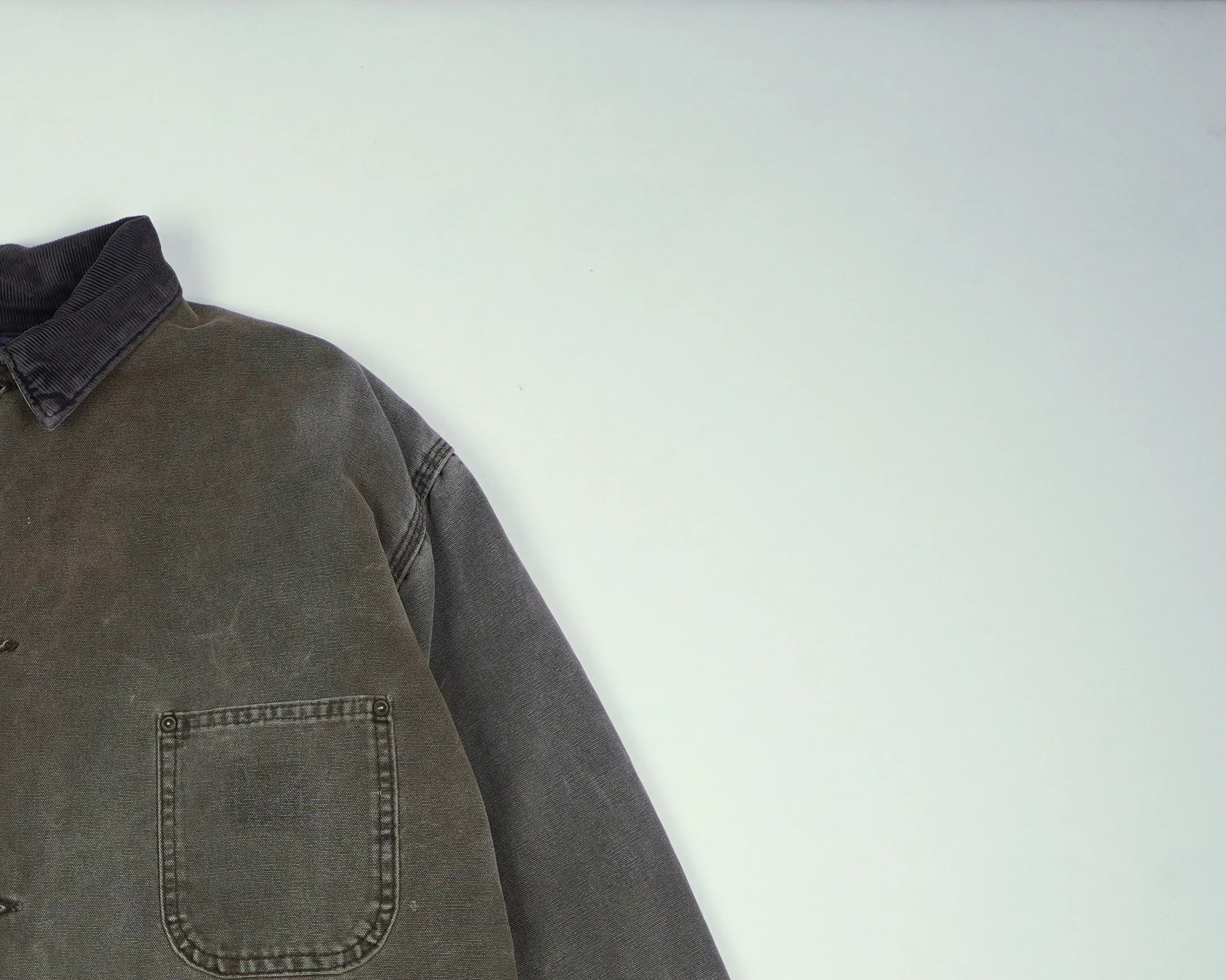 Grey Chore Coat XL Cotton, Corduroy