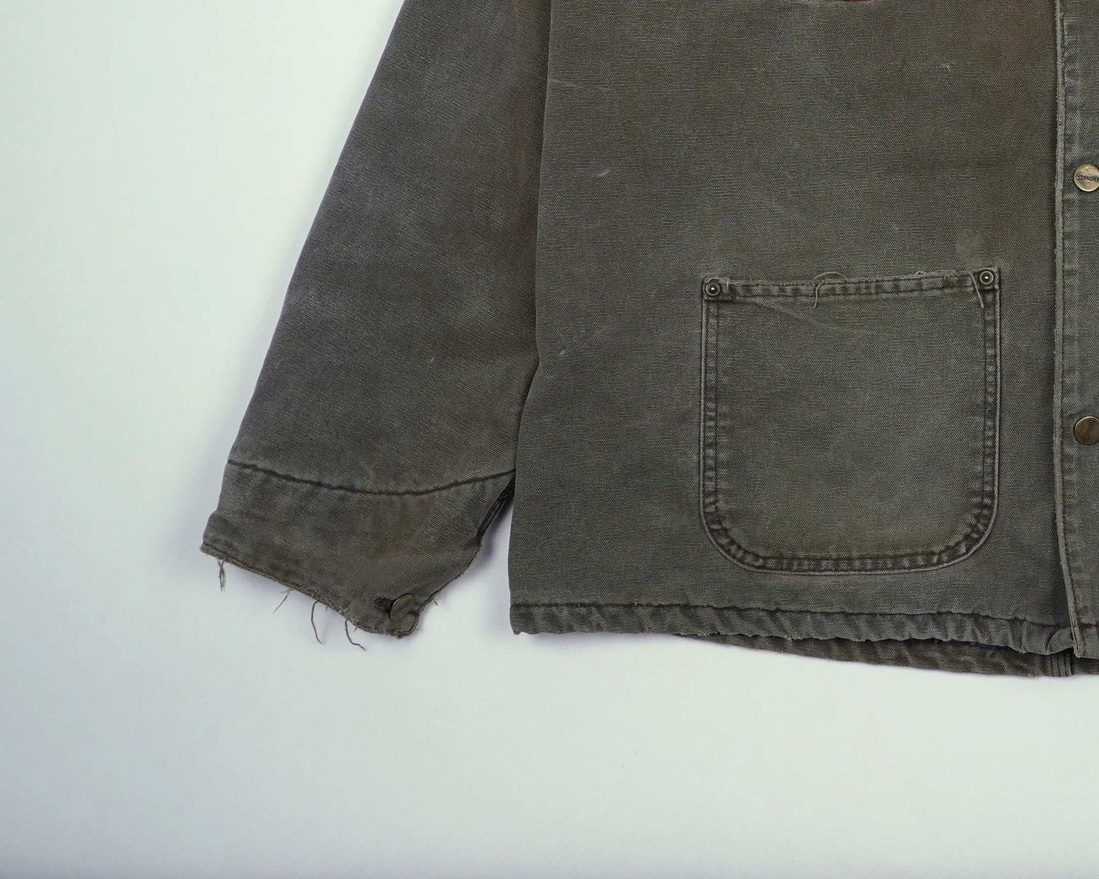 Grey Chore Coat XL Cotton, Corduroy