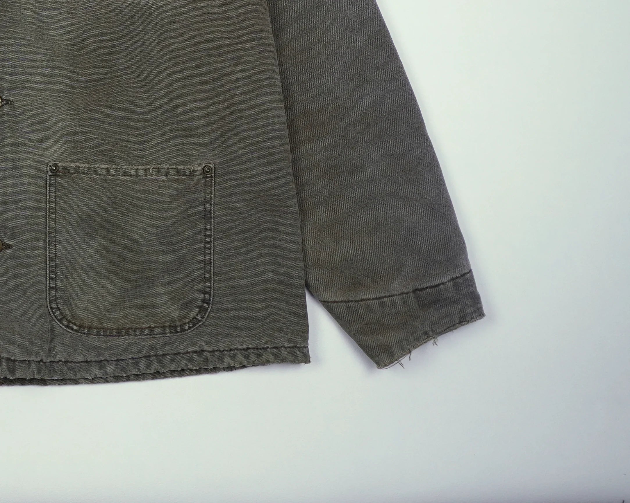 Grey Chore Coat XL Cotton, Corduroy