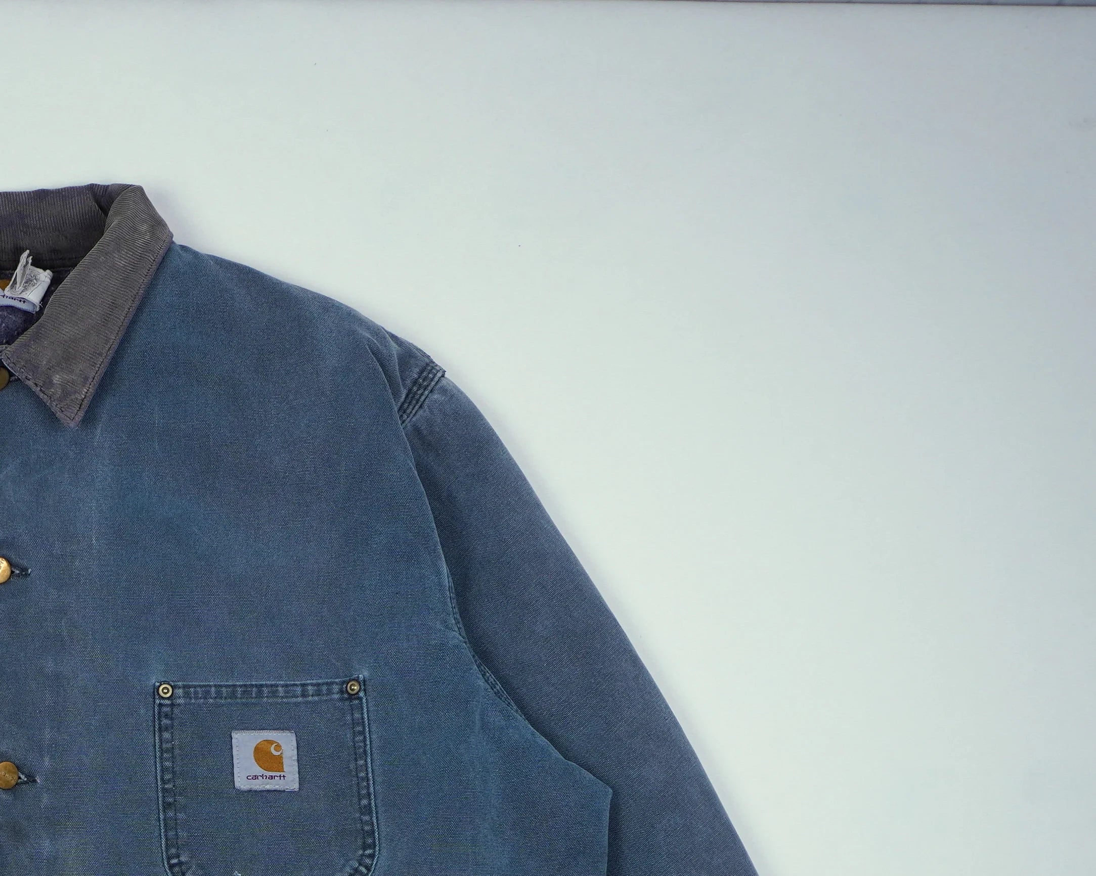 Carhartt Blue Chore Coat XXL Denim, Corduroy
