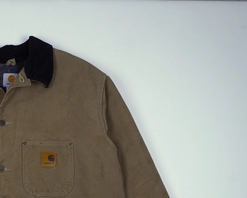 Carhartt Brown Chore Coat XXL Canvas, Corduroy