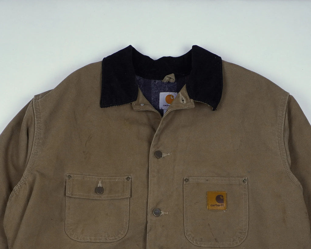 Carhartt Brown Chore Coat XXL Canvas, Corduroy