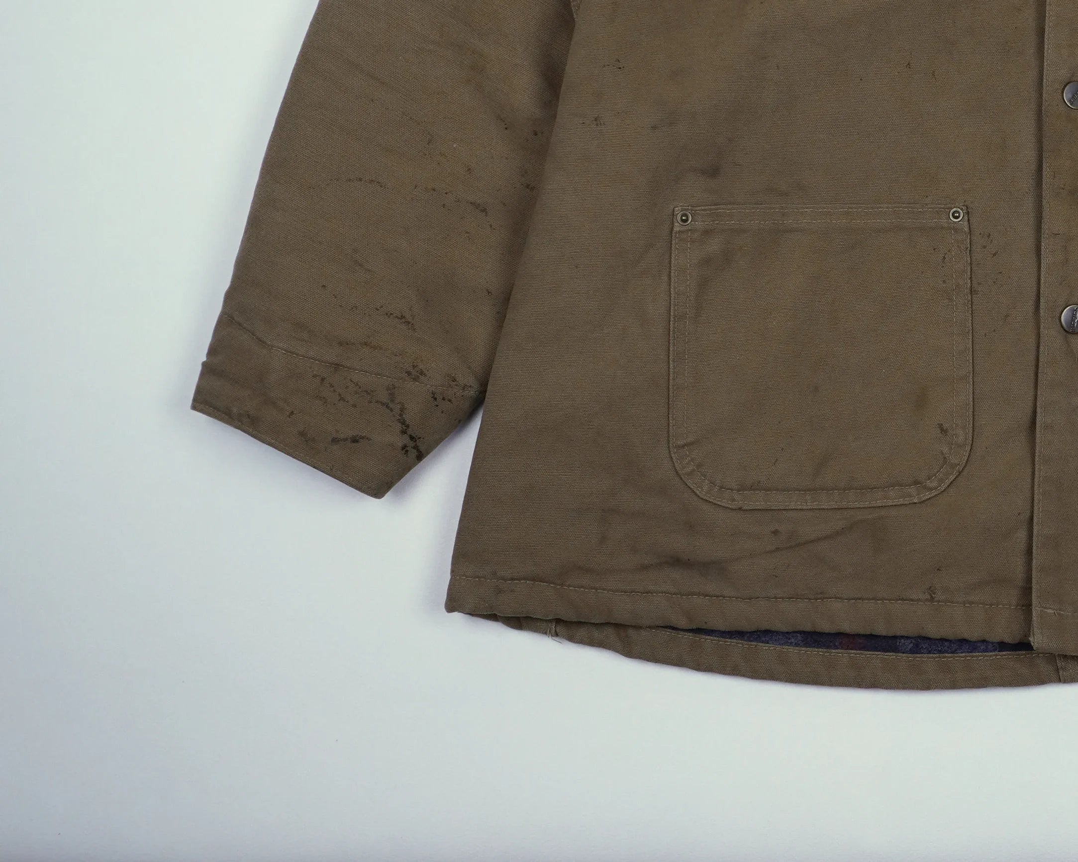 Carhartt Brown Chore Coat XXL Canvas, Corduroy