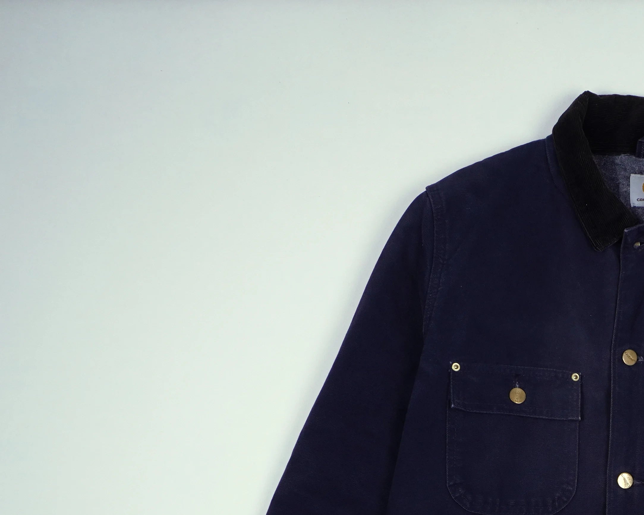 Carhartt Navy Chore Coat S Cotton