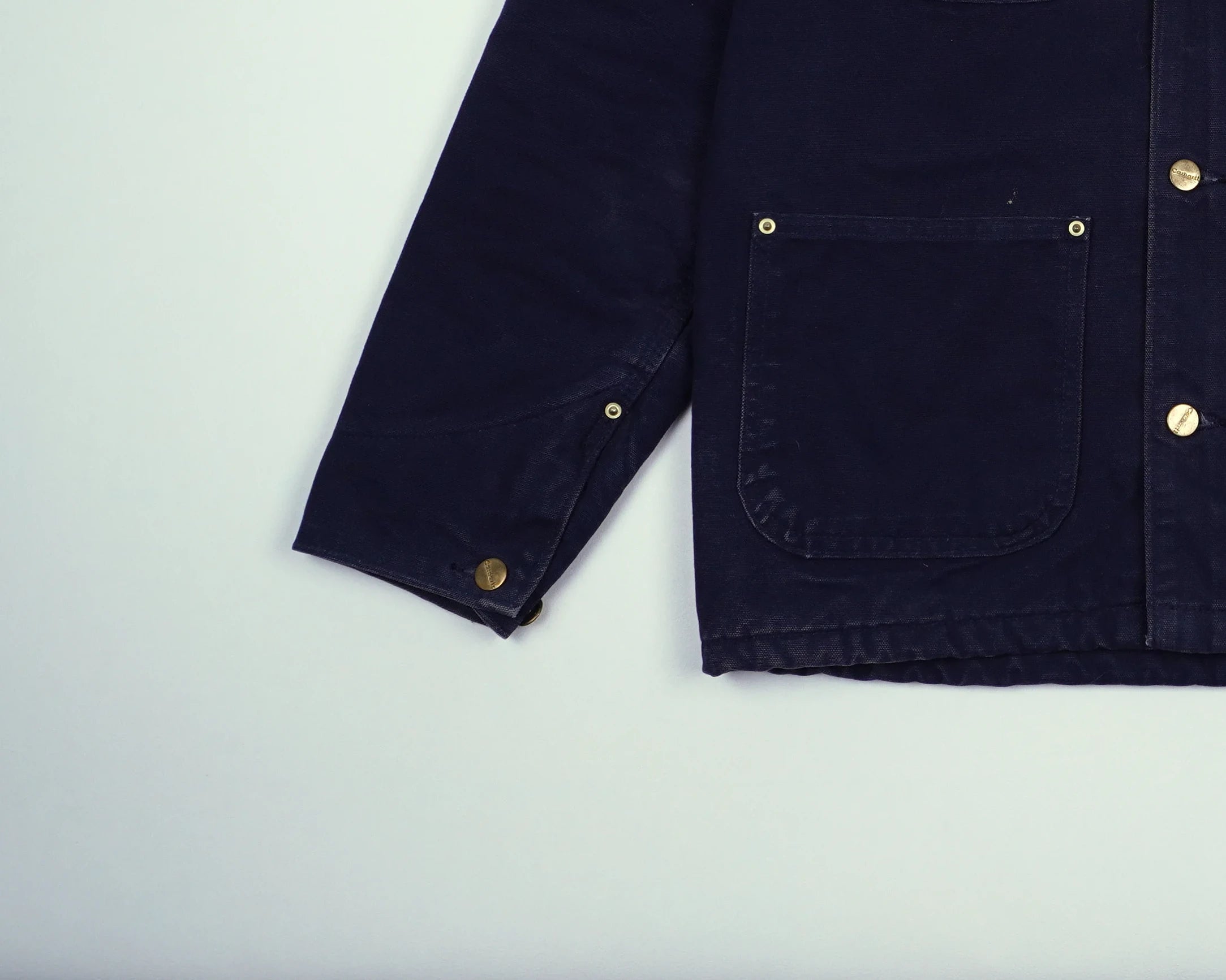 Carhartt Navy Chore Coat S Cotton