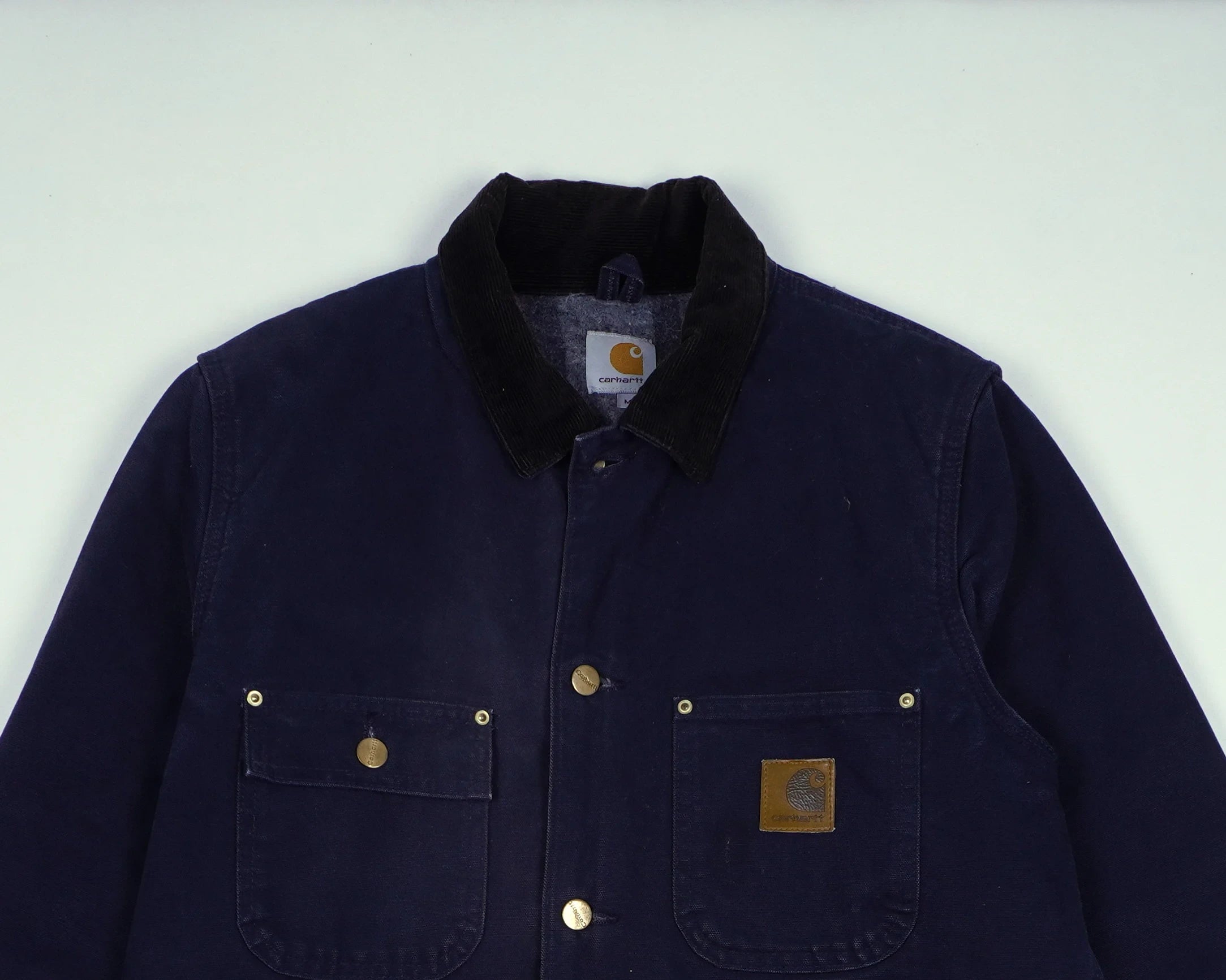 Carhartt Navy Chore Coat S Cotton