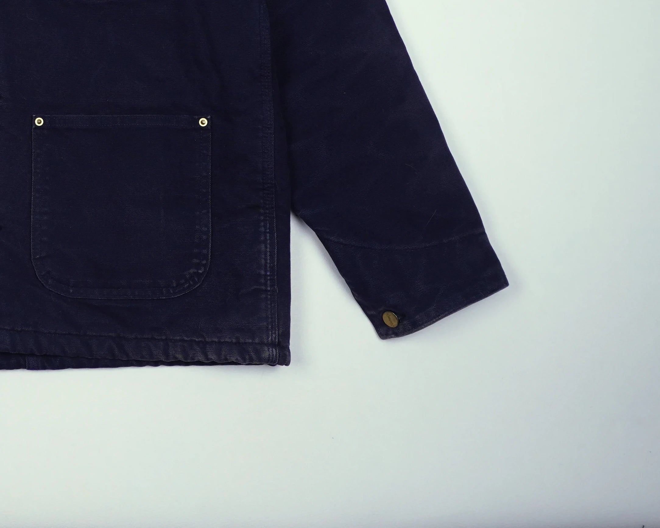 Carhartt Navy Chore Coat S Cotton