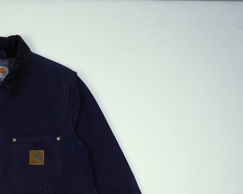 Carhartt Navy Chore Coat S Cotton