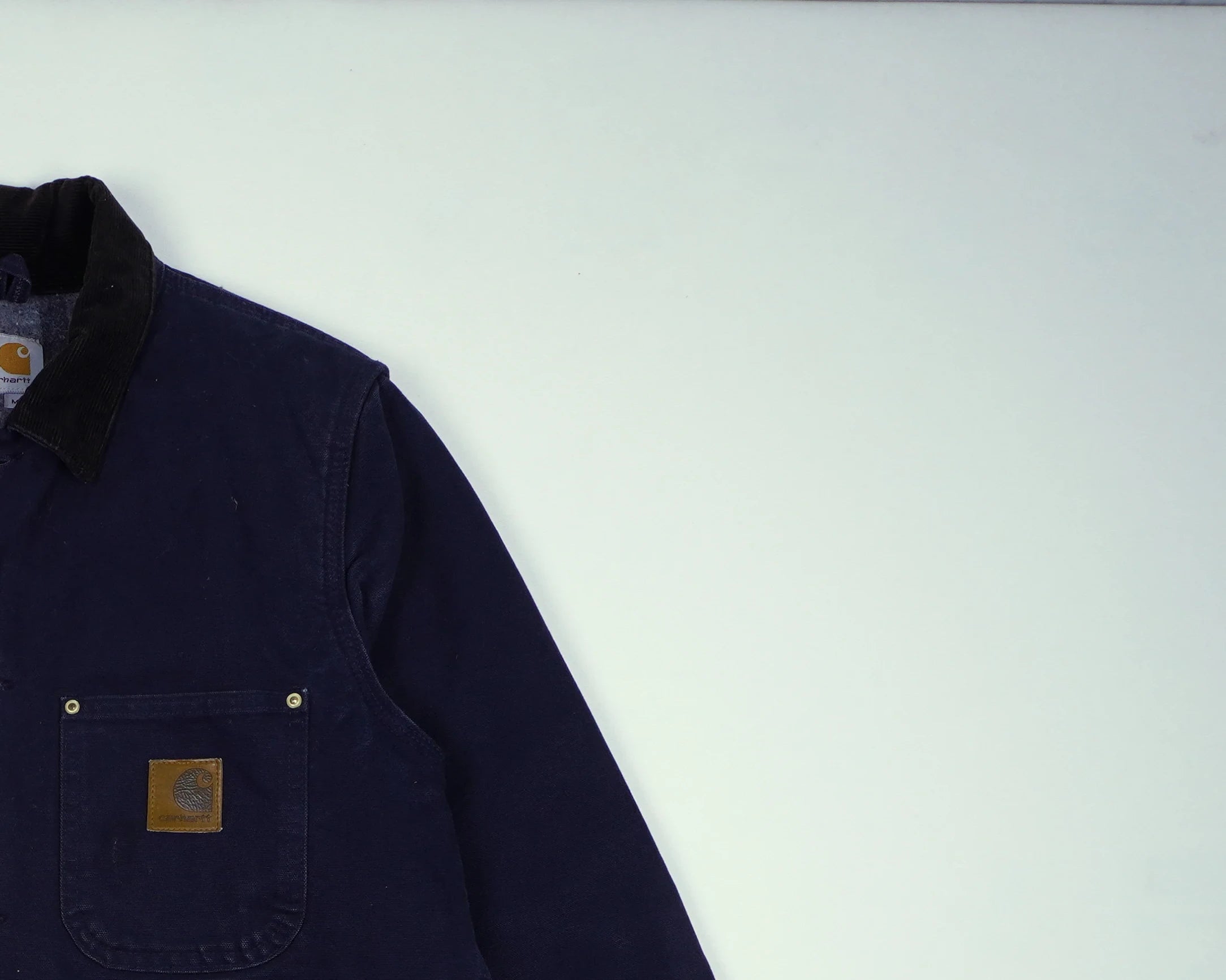 Carhartt Navy Chore Coat S Cotton